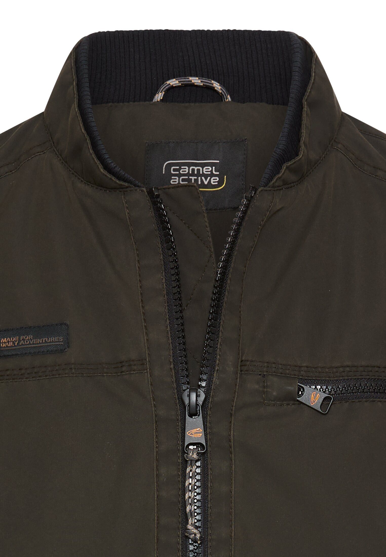 camel active Outdoorjacke mit Strickbund Langarm