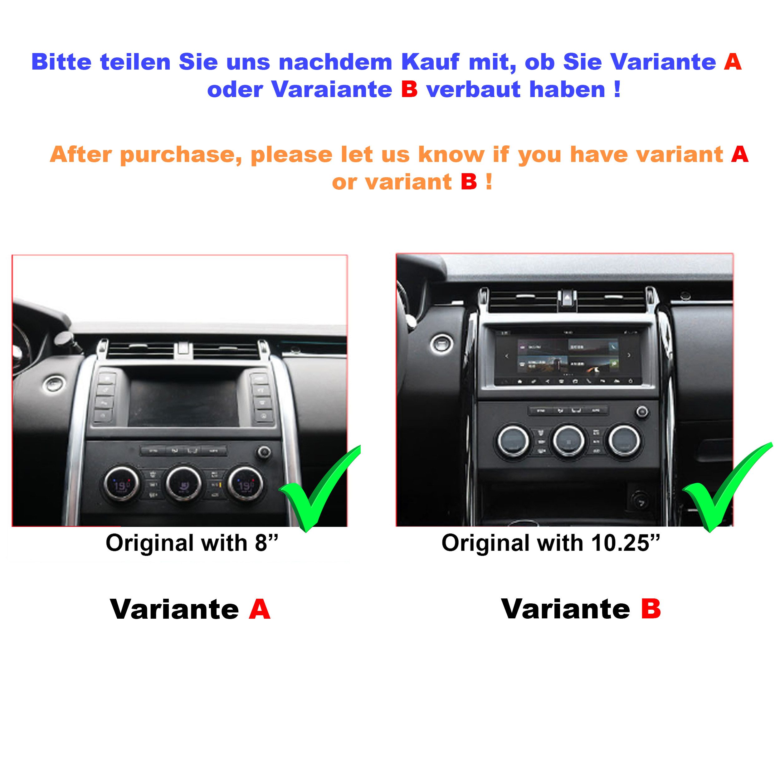 TAFFIO Für Land Rover Discovery 5 17 - 2020 12.3" Touchscreen Android CarPlay Einbau-Navigationsgerät