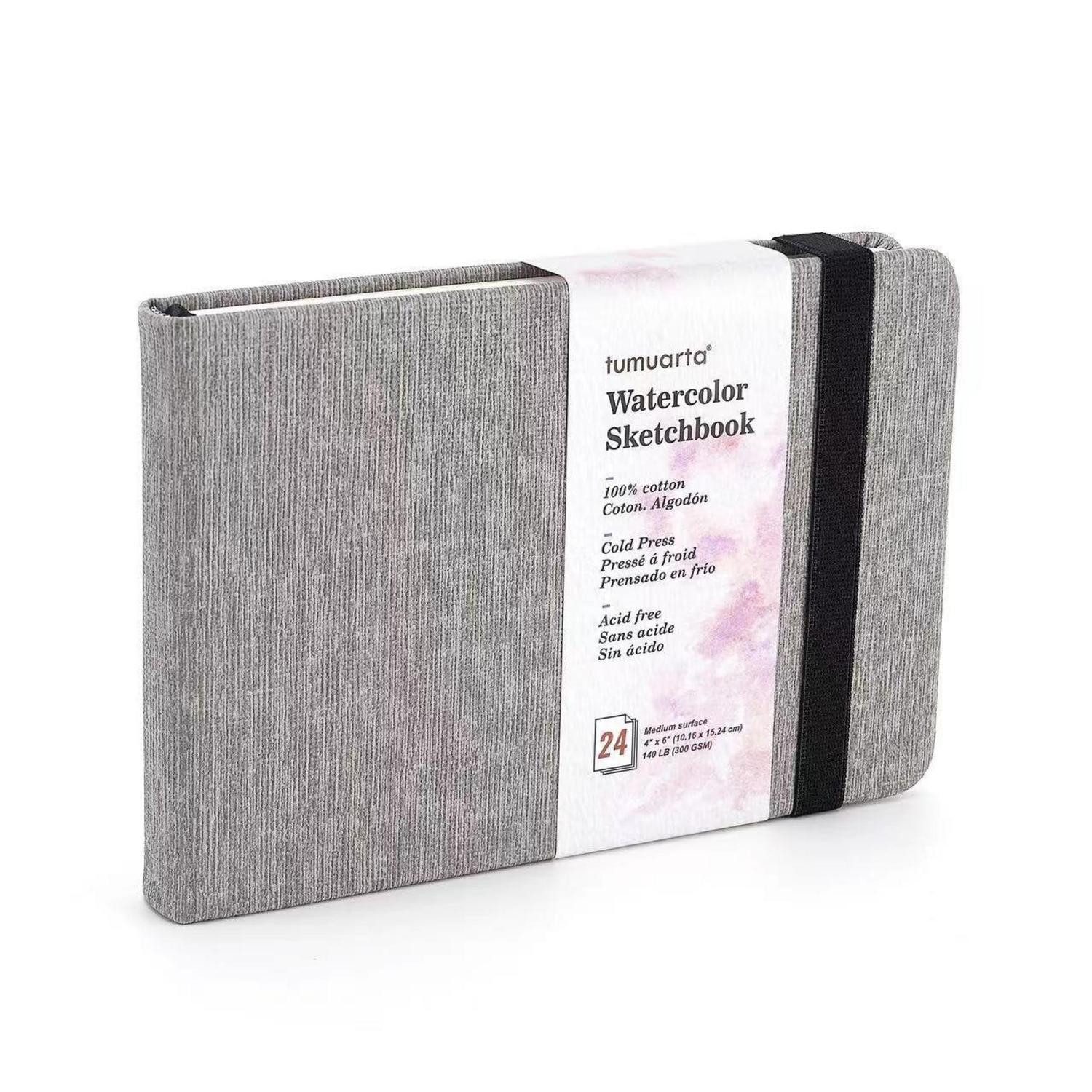 LuxusKollektion Skizzenbuch Aquarell Skizzenbuch 10x15cm 300GSM Baumwolle