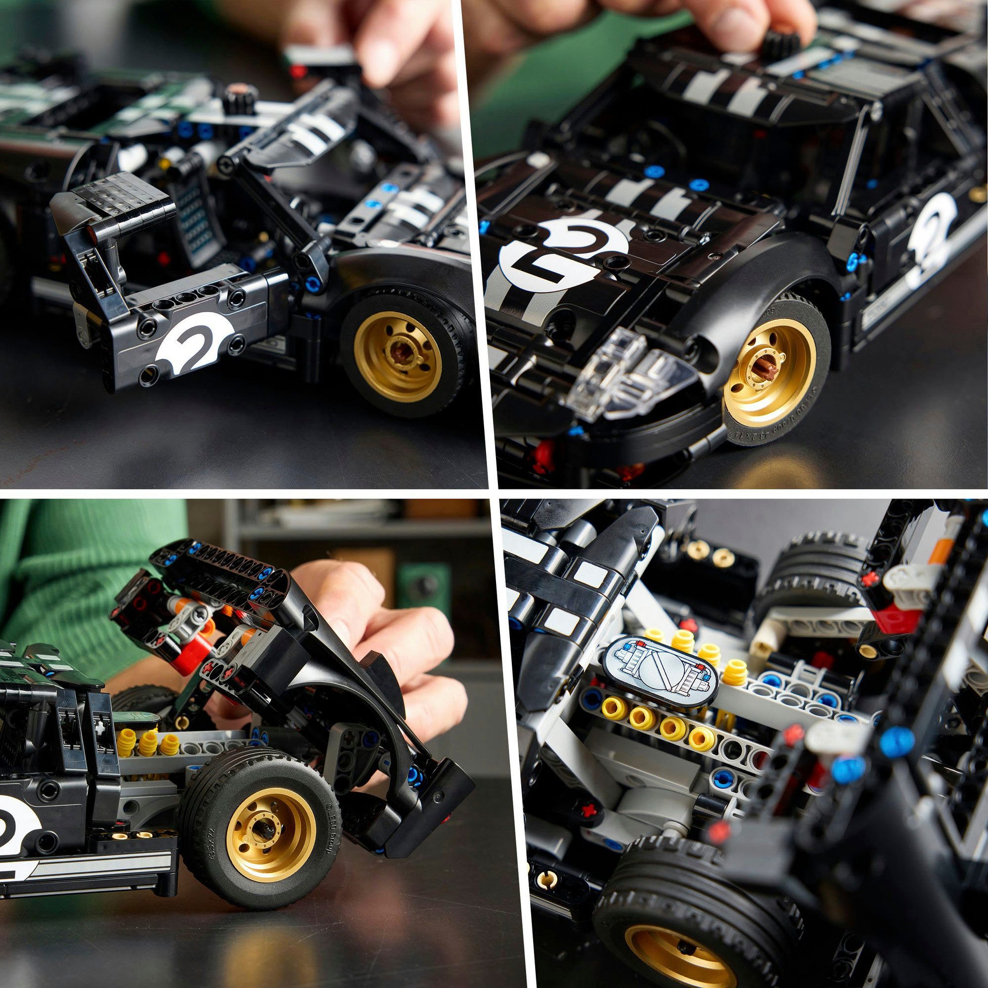 LEGO® 1966 Ford GT40 MKII Rennwagen (42223), LEGO Technic Konstruktionsspielsteine, (793 St), Made in Europe