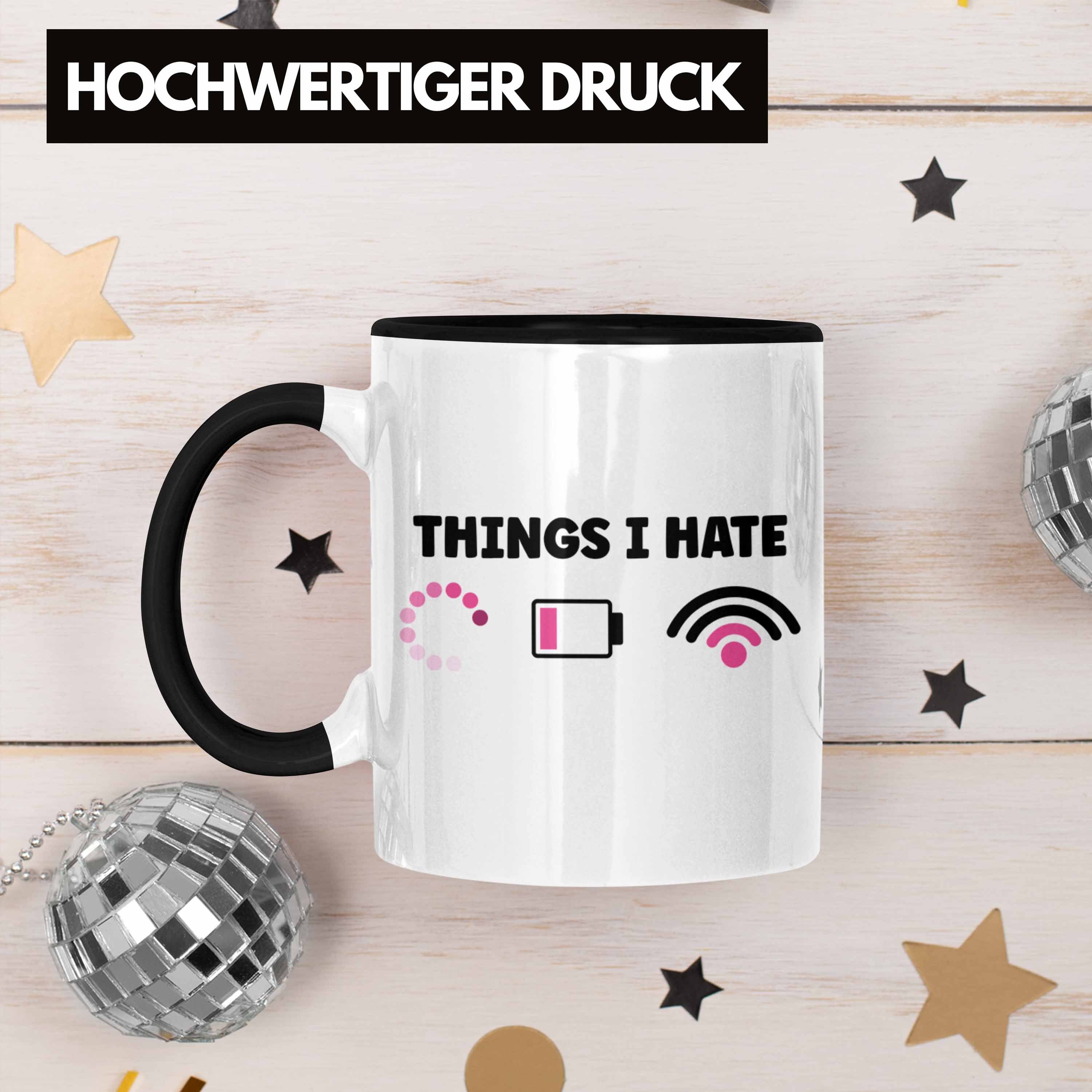 Computer Trendation Tasse Programmiererin Lustige Hate Gaming Kaffeetasse Tasse Geschenk - Geschenkidee Things Schwarz I Trendation