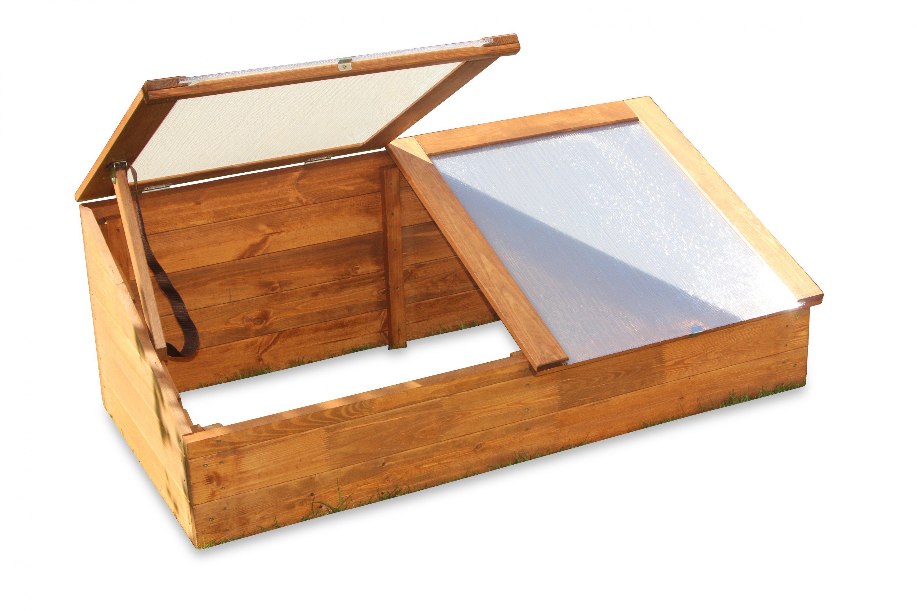 GartenDepot24 Gewächshaus Frühbeet aus Holz, mit zwei aufstellbaren Fenster günstig online kaufen