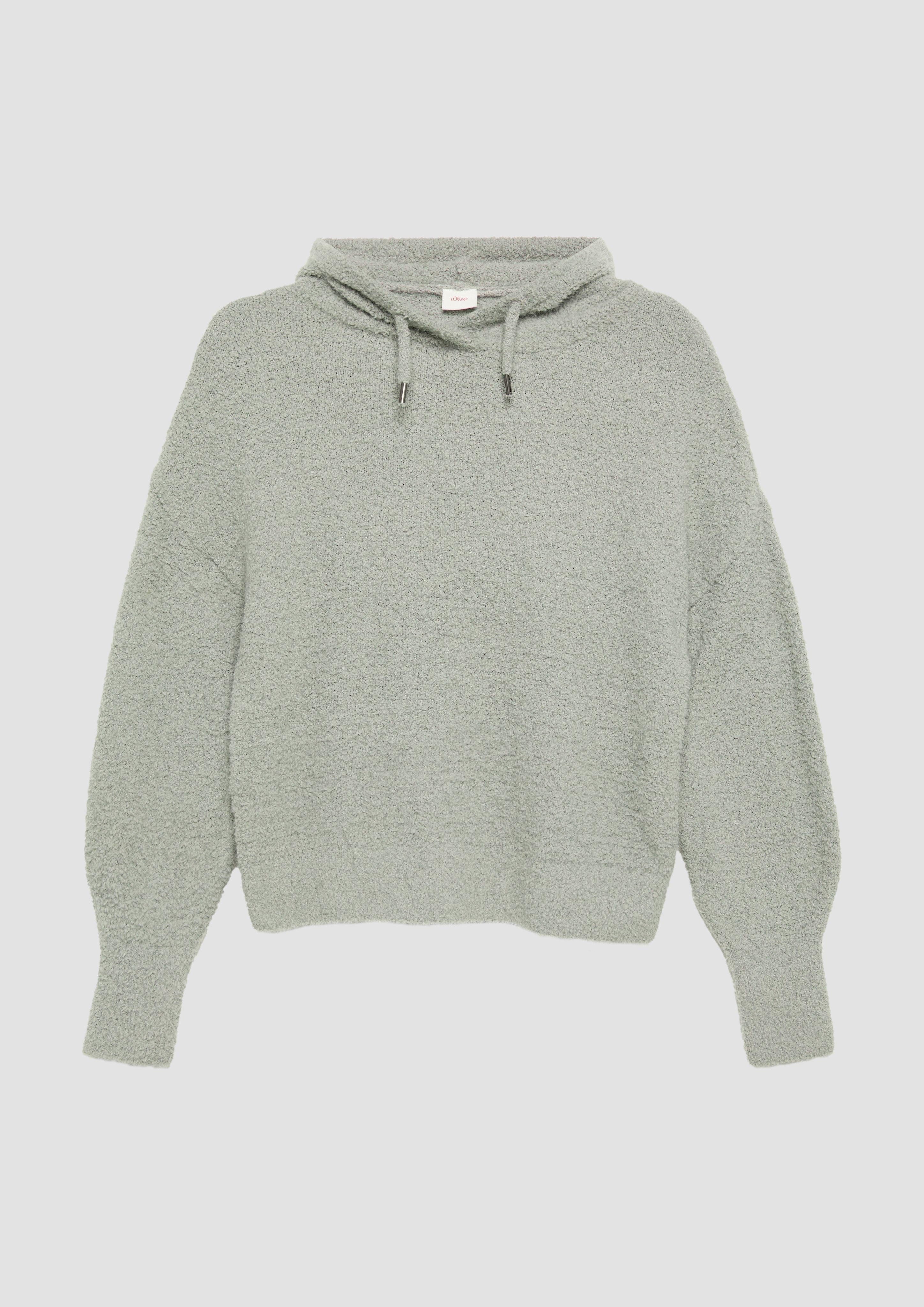 Strickpullover Strickpullover mit Kapuze im Relaxed Fit