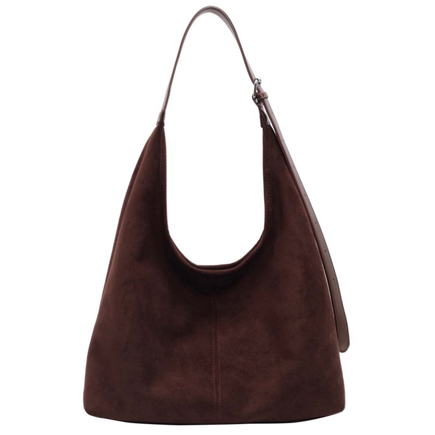 nsihing Schultertasche Wildleder-Synthetikleder Hobo-Tasche für Damen,Schulter-Tragetasche