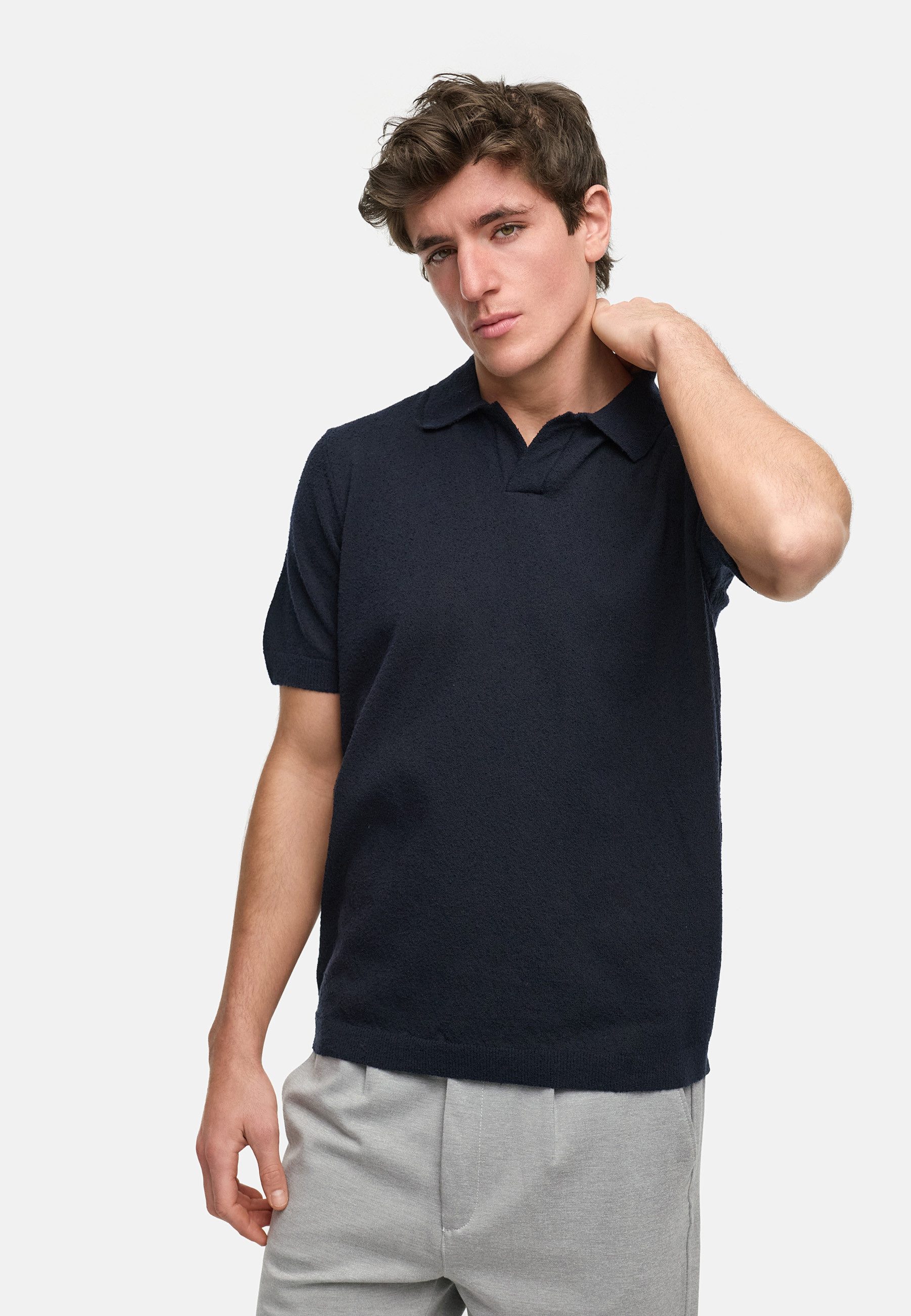 Kronstadt Poloshirt KSBlake knit mit dezent strukturierter Oberfläche für das gewisse Etwas