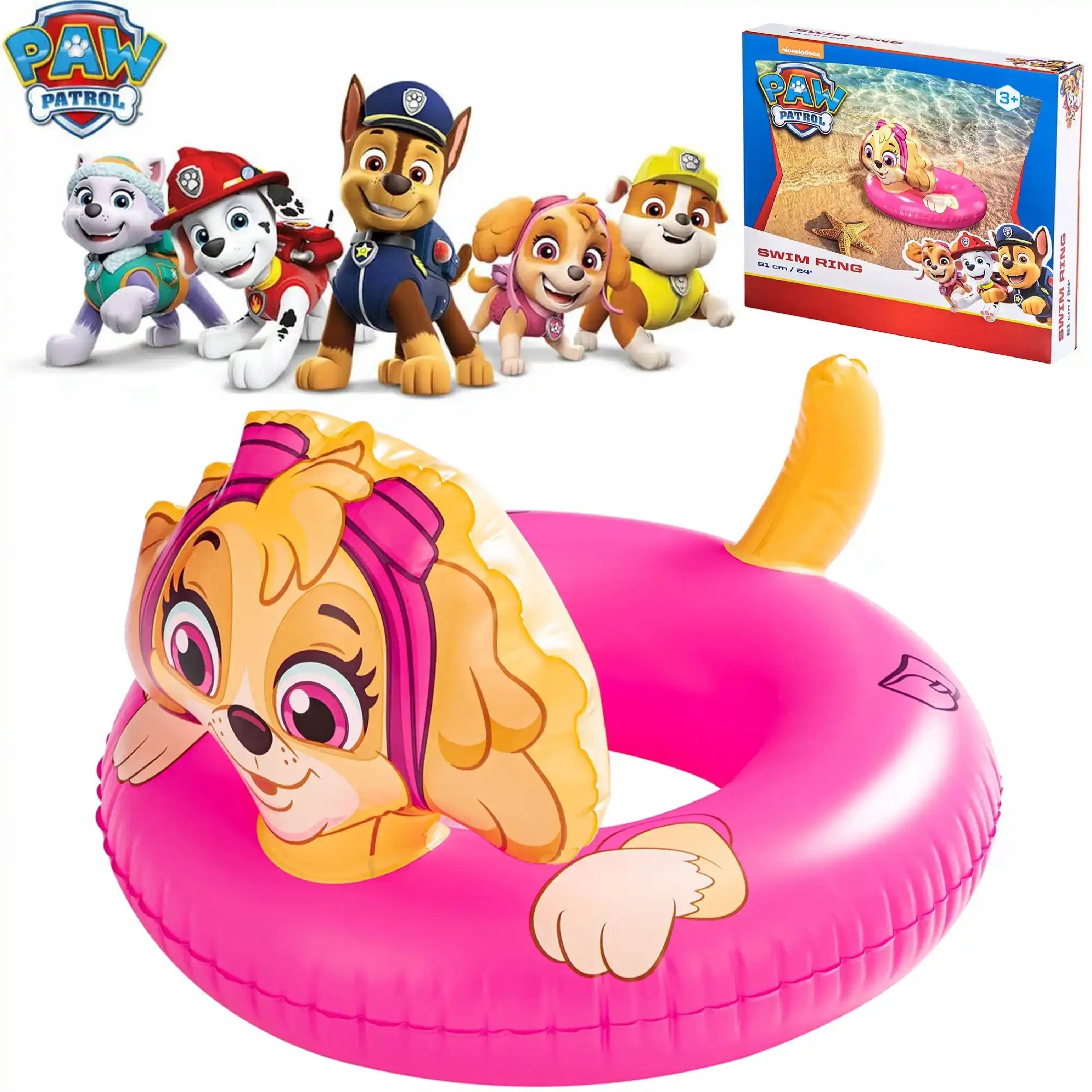 PAW PATROL Schwimmring PAW Patrol Schwimmring Skye 61 cm – aufblasbar, für Kinder ab 3 J. (1-tlg)