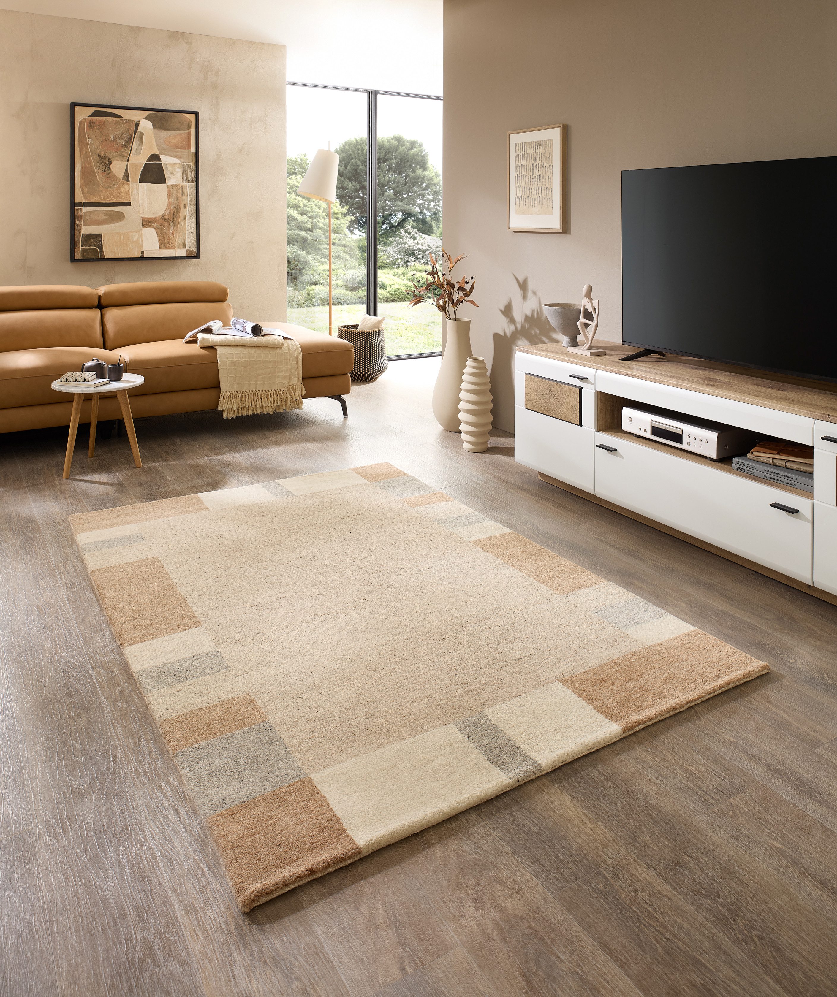 Natur Pur Wollteppich Terra, warme Farben, günstig online kaufen
