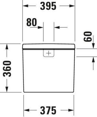 Duravit WC-Komplettset DU Spülkasten D-Neo, Weiß, m.IG, DF 4,5