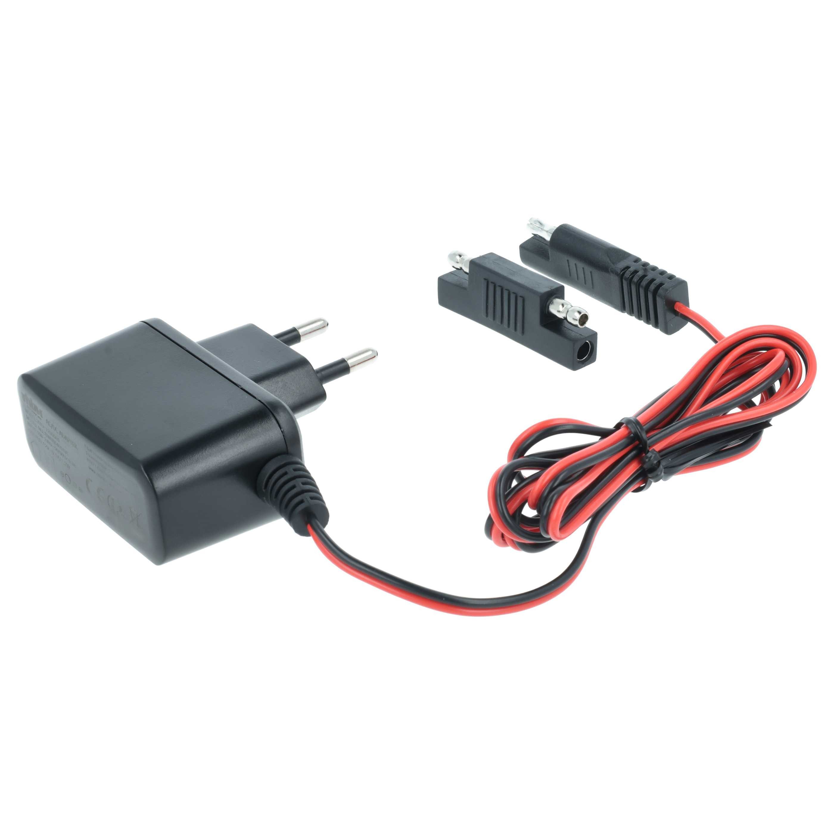vhbw passend für Sabo Rasenmäher Batterie-Ladegerät (Ladekabel für Starter Batterien in Rasenmähern mit Elektrostart) – Bild 2 von 5