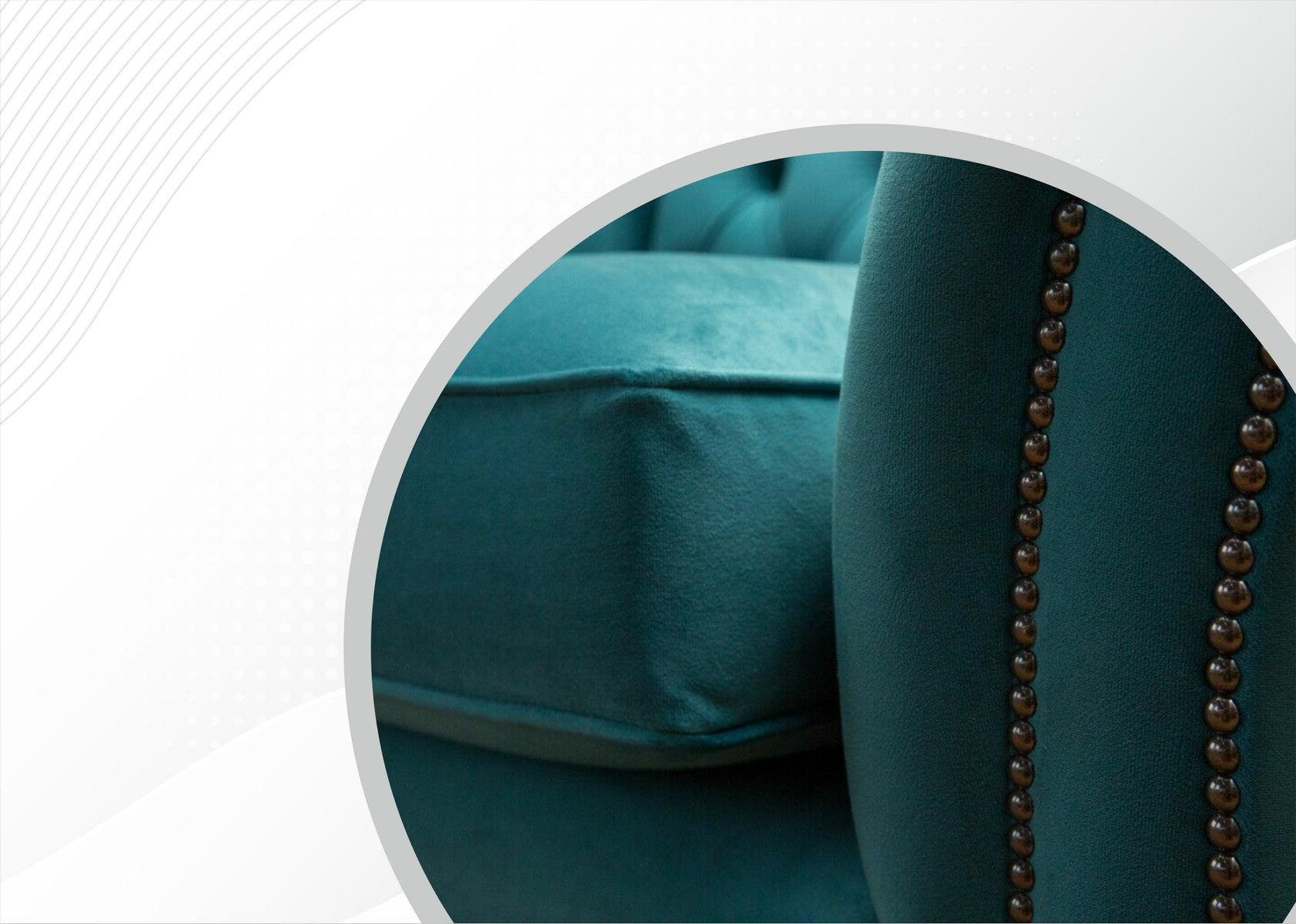 225 cm Chesterfield Design JVmoebel 3 Sofa Sitzer Chesterfield-Sofa, Couch