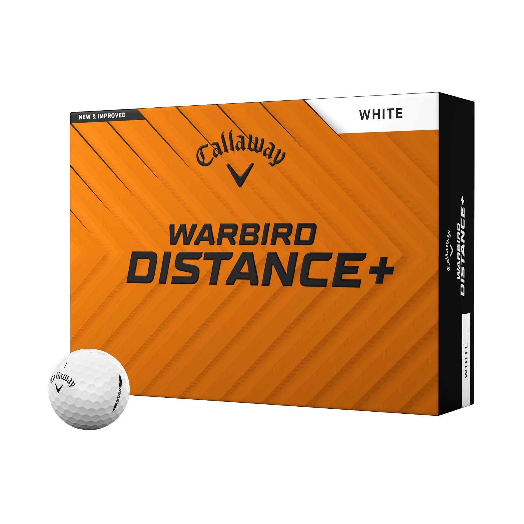 Callaway Golfball Callaway Warbird Distance+ Golfball (1 Dutzend) 12 Stück Weiß, maximale Geschwindigkeit