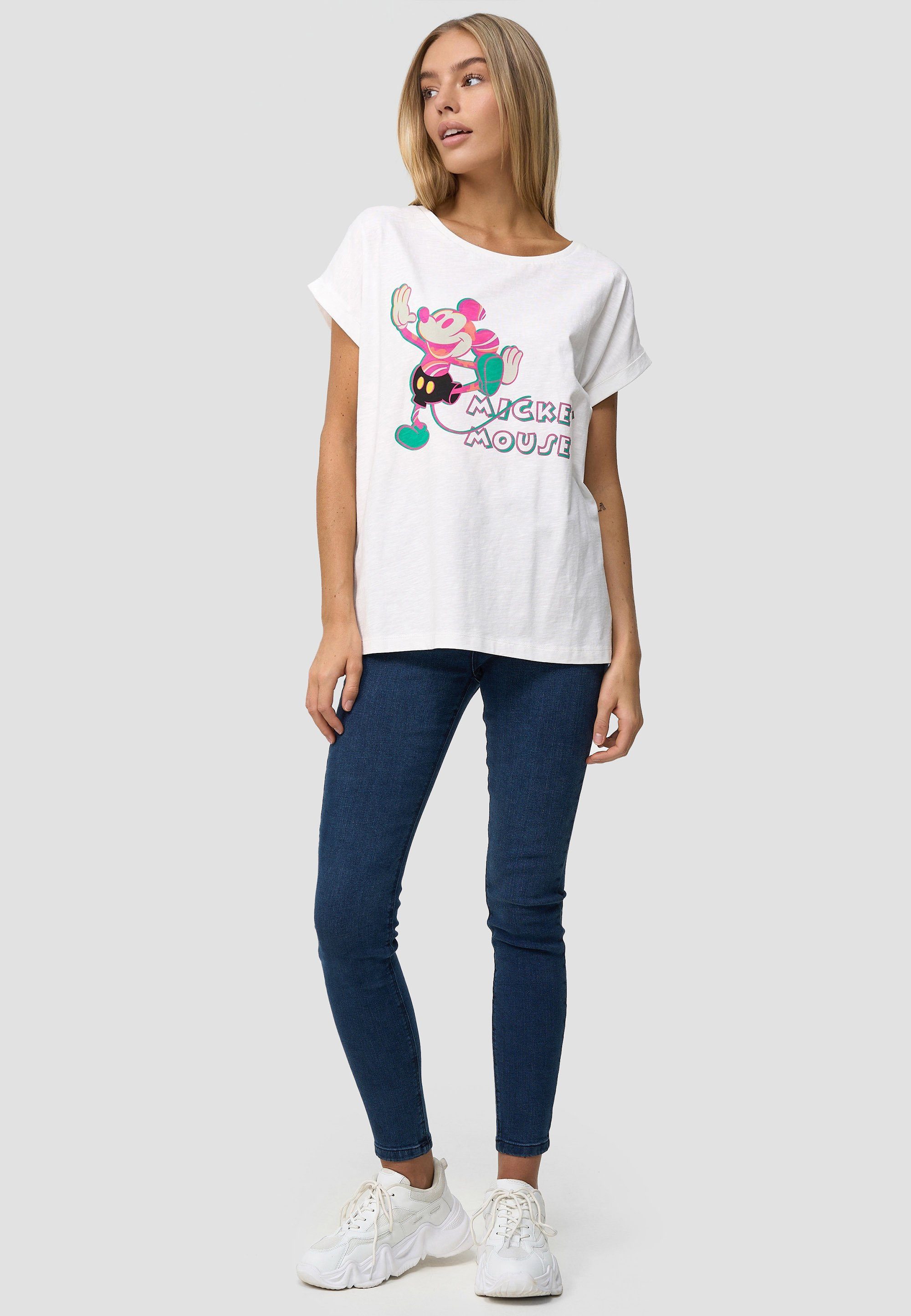 Pose T-Shirt Bio-Baumwolle Mouse Mickey Recovered Colourful GOTS zertifizierte