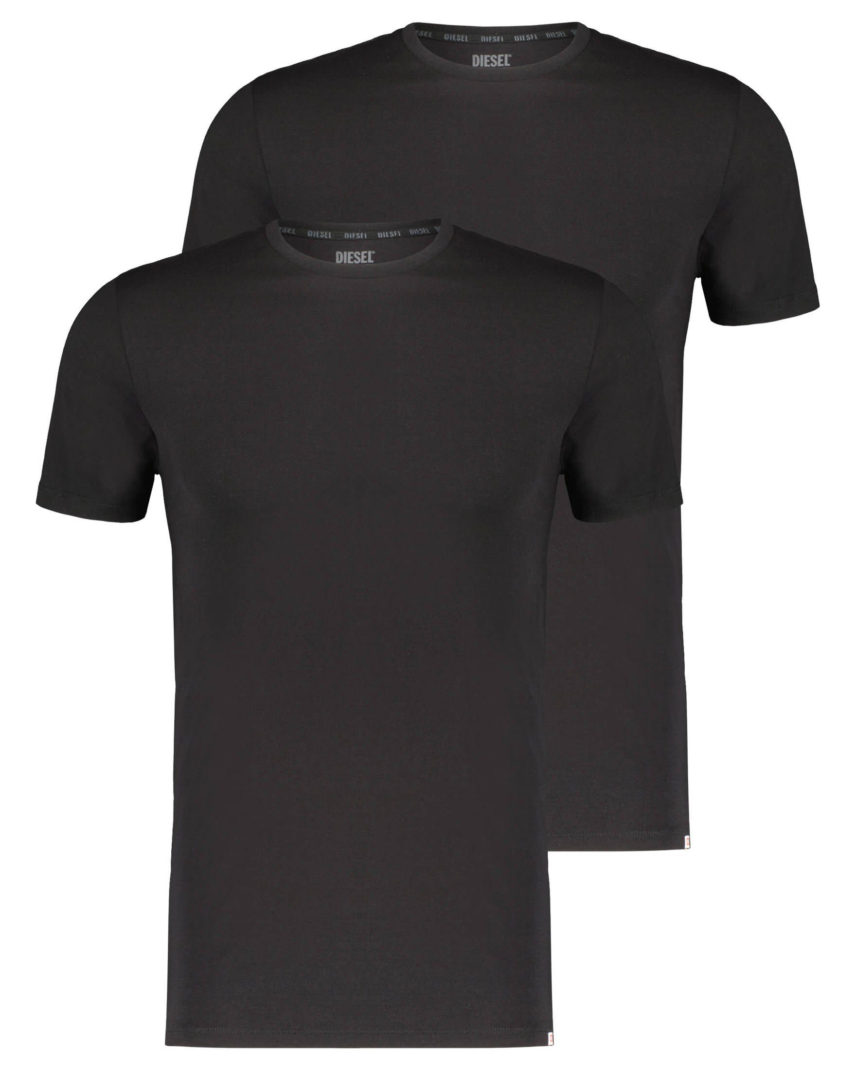 Herren schwarz UMTEE RANDAL (15) T-Shirt T-Shirt (1-tlg) Diesel 2er-Pack