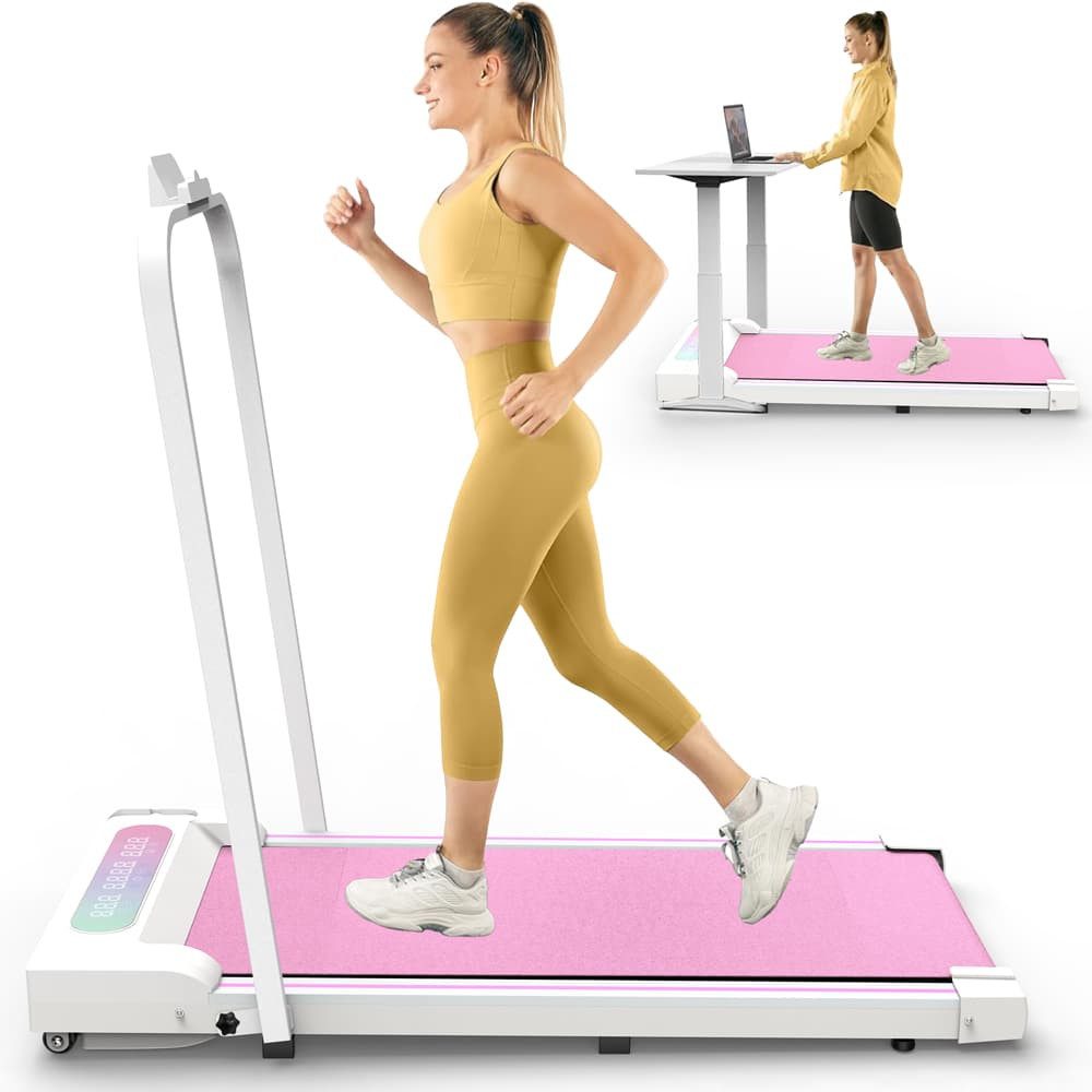 ANYSUN Laufband faltbar, 2.5 PS Walking/Jogging Pad für Zuhause& Büro (Laufband Ready-to-use Set), 1-8 km/h Walking Pad mit LED-Display