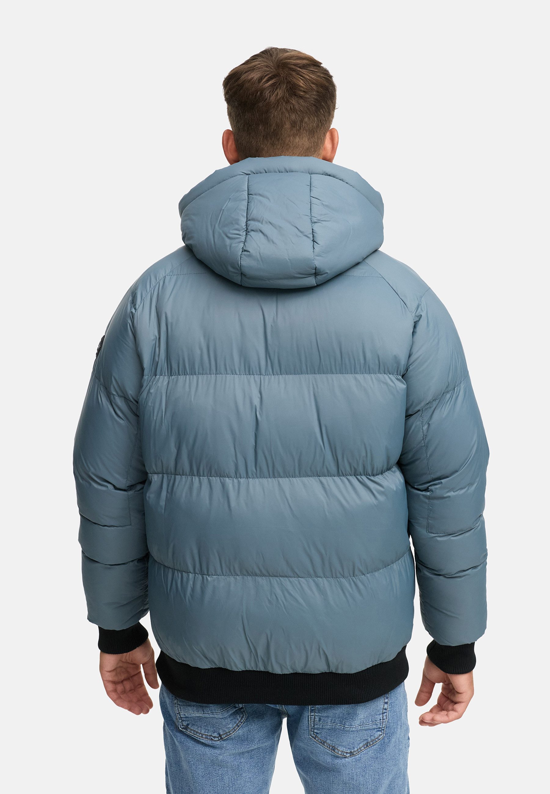 Indicode Steppjacke Herren INPaulix Herrenjacke Daunen-Optik