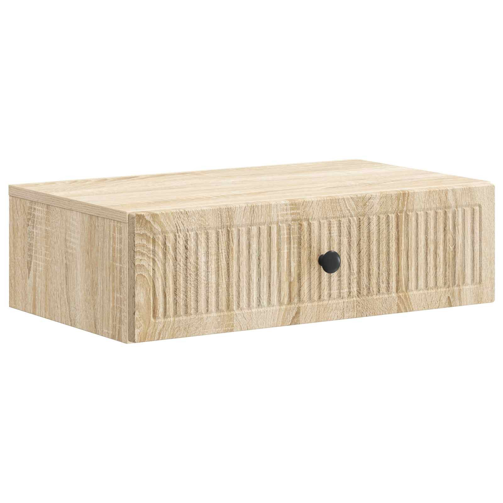 vidaXL Schranksystem Wandmontierter Beistelltisch Sonoma-Eiche 59 x 34,5 x 17 cm (1-St)