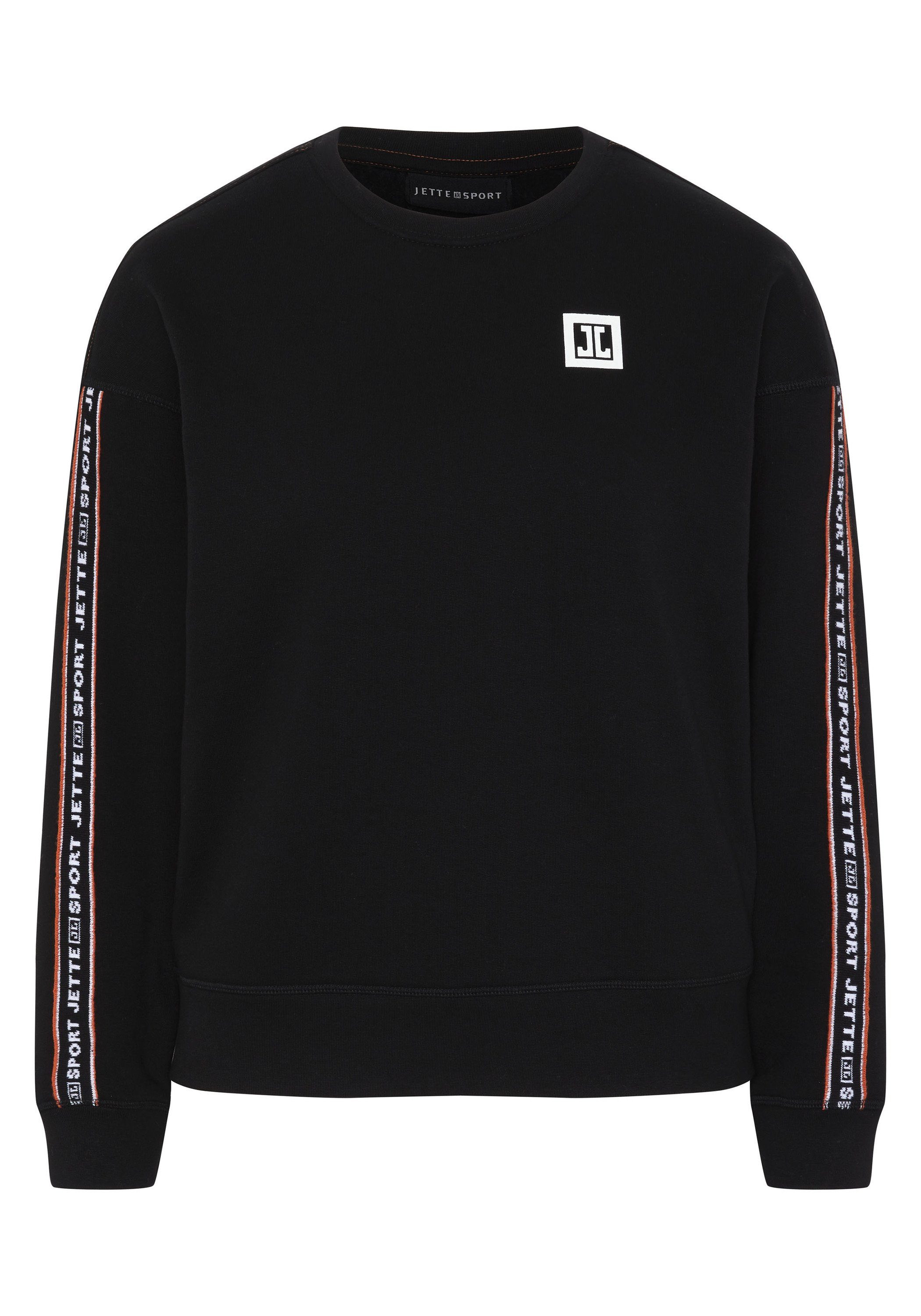 JETTE SPORT Sweatshirt mit Label-Akzenten