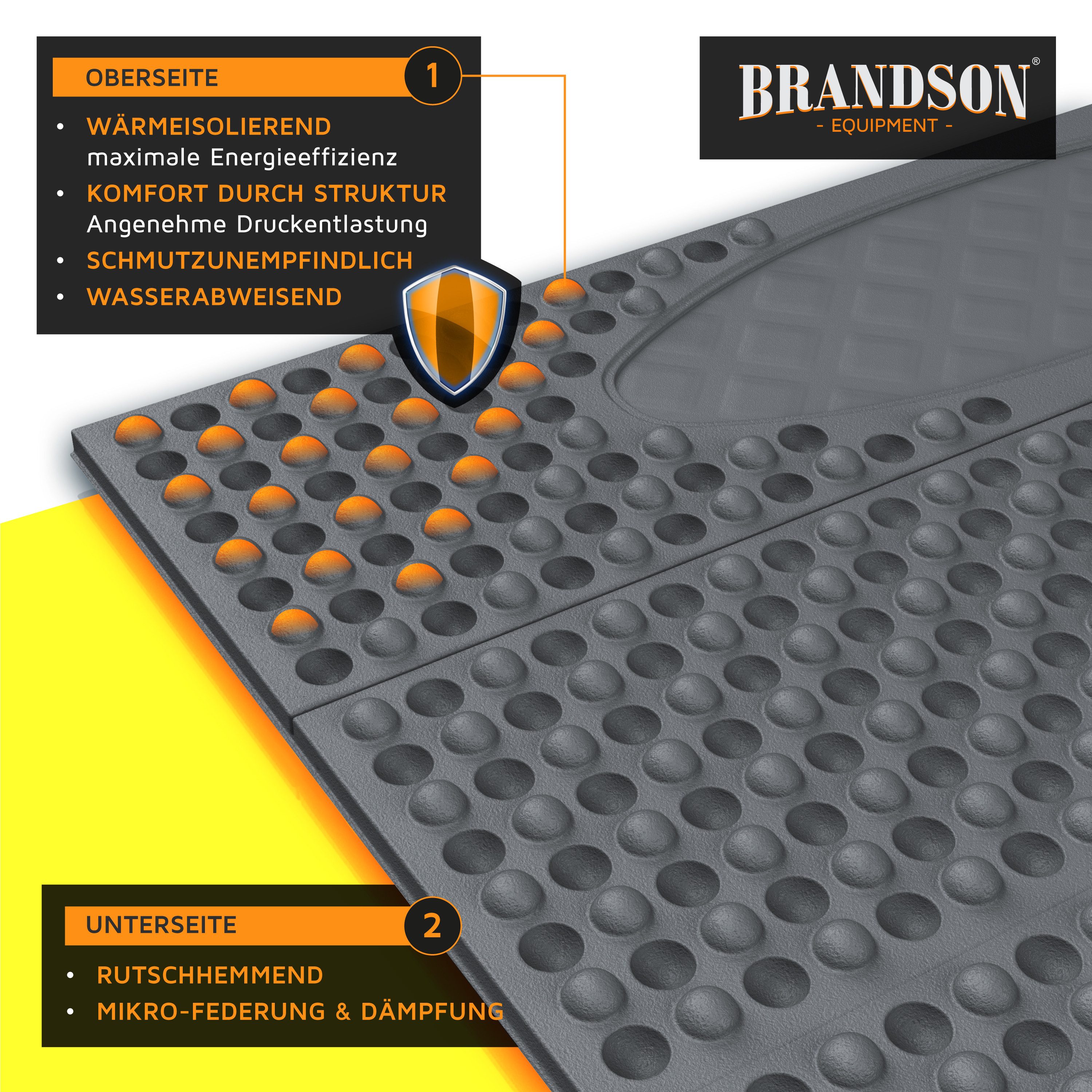 Brandson Isomatte faltbare Campingmatte, XPE, outdoor, wasserabweisend, ultraleicht, (1-tlg), Akkordeon-Falttechnik, rutschhemmende Noppen, 180x60x2 cm