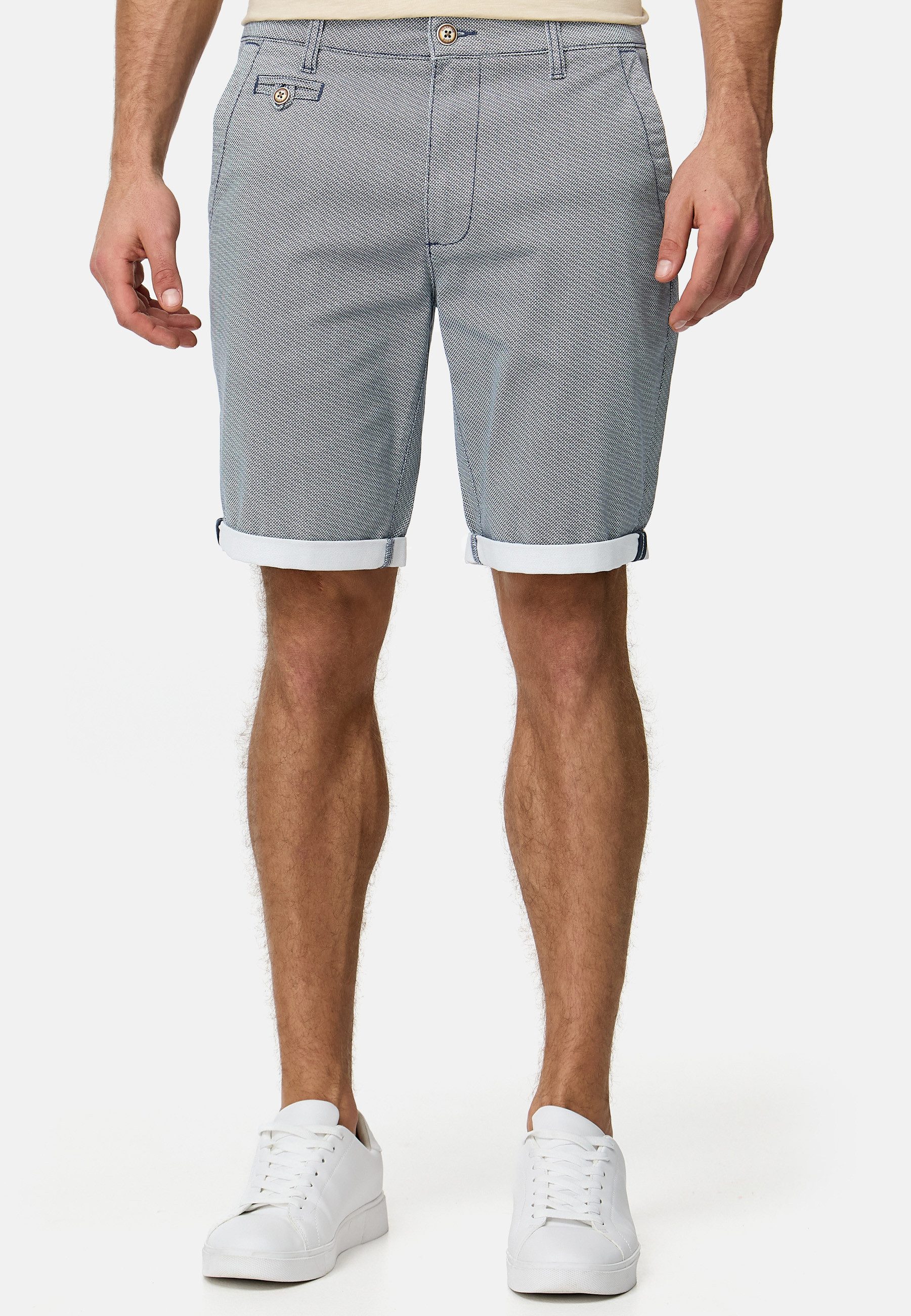 Indicode Chinoshorts Herren Cuba Chino Shorts Herrenshorts aus Baumwollgemisch