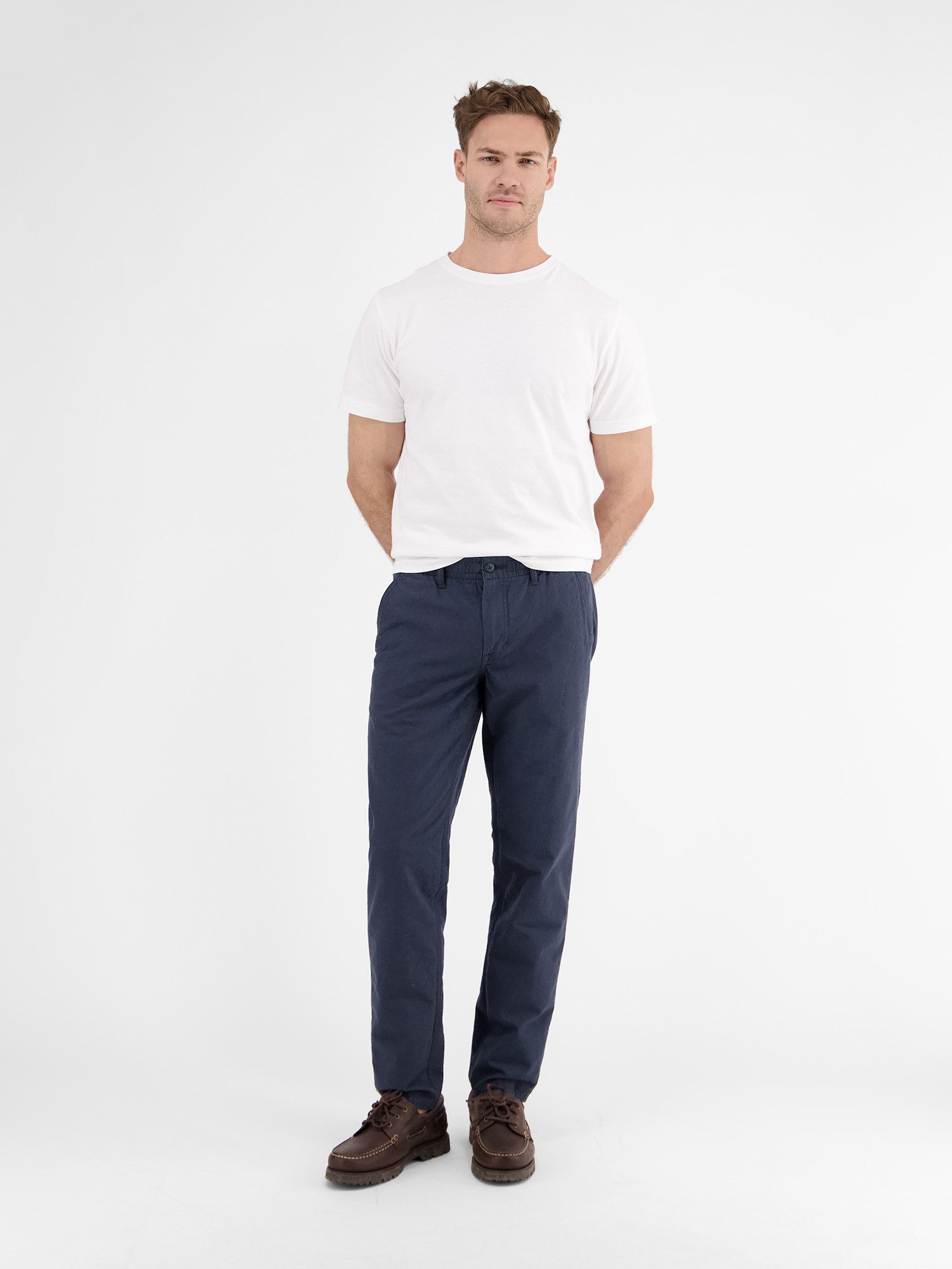 LERROS Chinohose Sommerliche Chino mit Leinenanteil, RELAX FIT