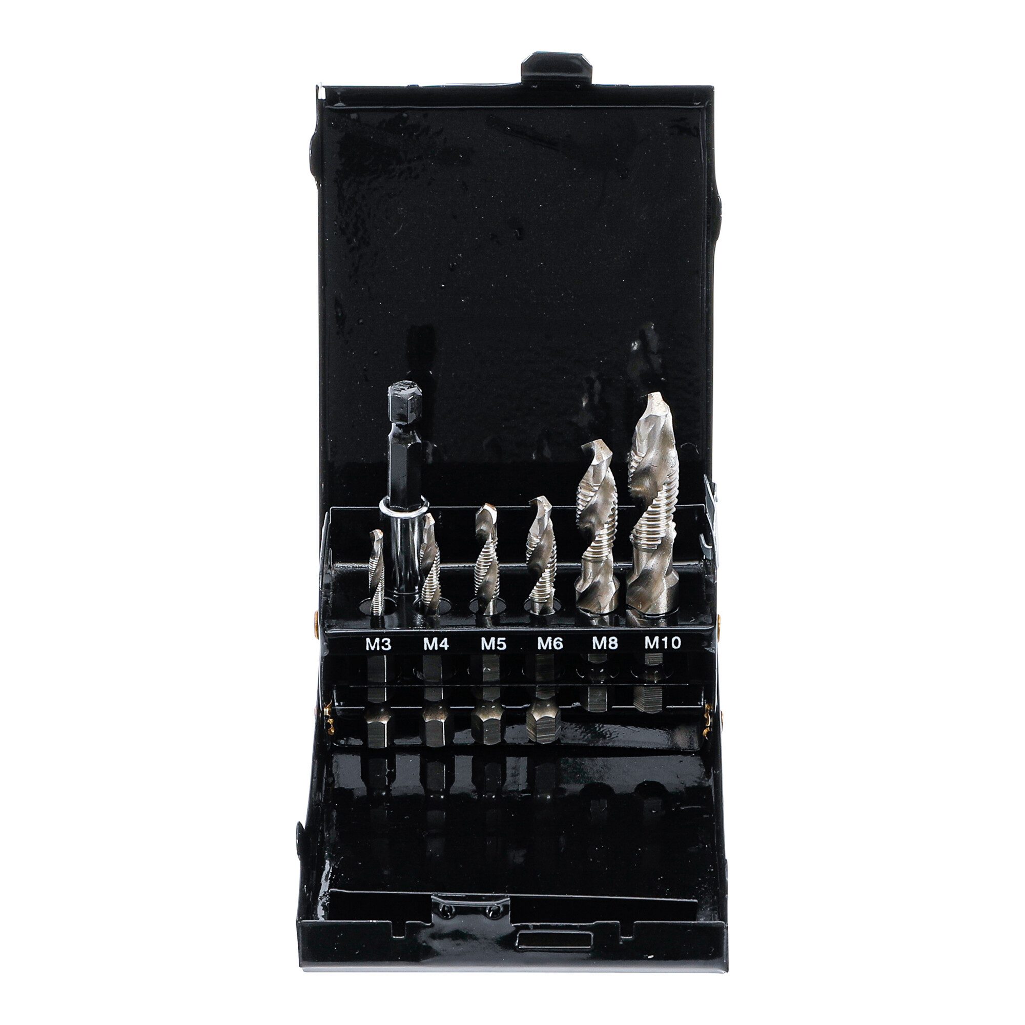 BGS technic Bit-Set BGS HSS-G Bohrer-/Gewindeschneider-Sat, 7-tlg.
