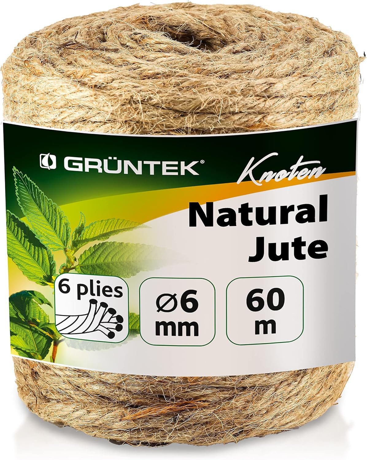 GRÜNTEK Garten Juteschnur 6mm Dicke, mit günstig online kaufen