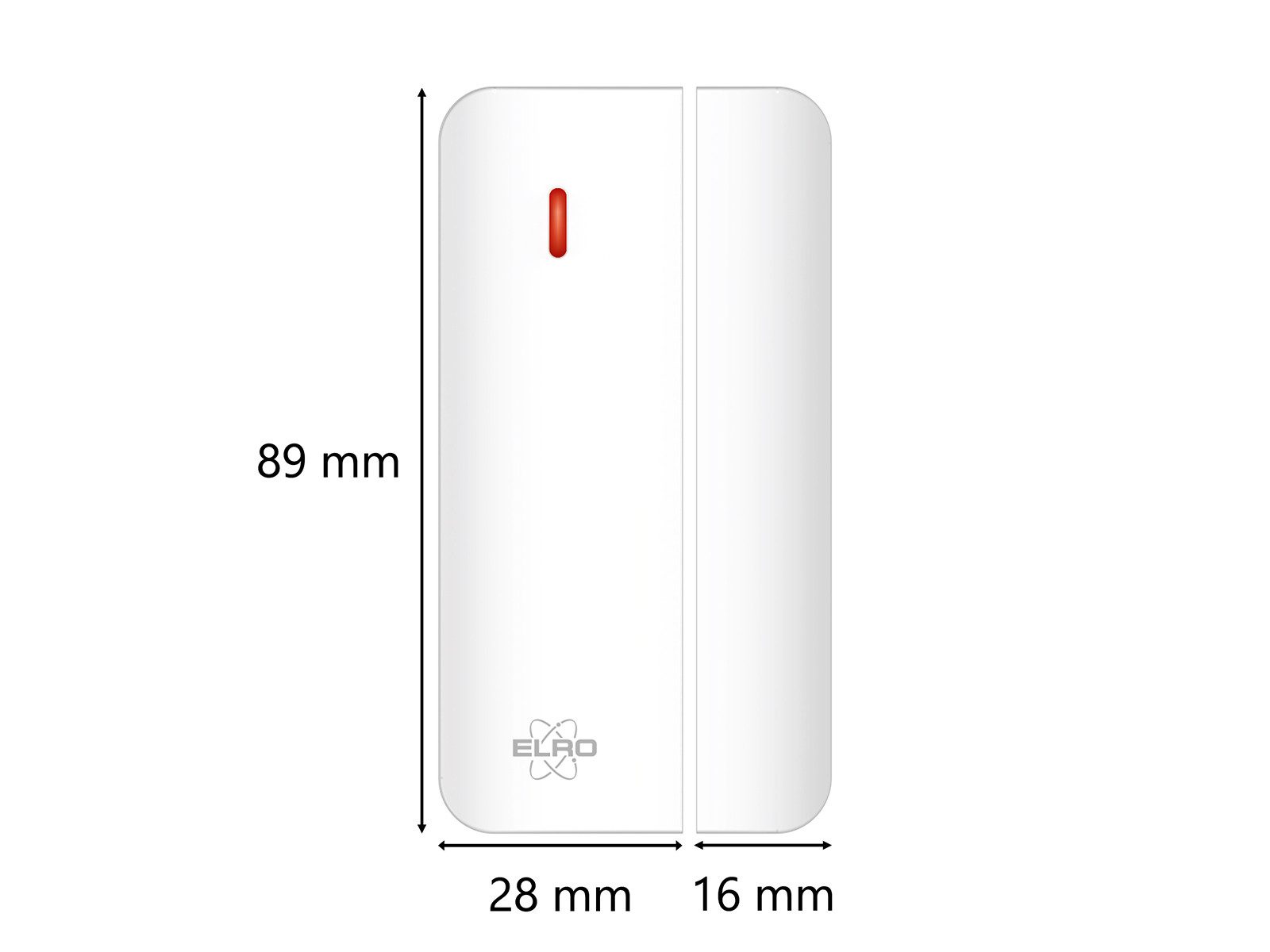 Elro Fenstersensor für ELRO AS98S Home2 Alarm Fensteröffnungsmelder (Türlalarm & Fensteralarm für Wohnung oder Haus Funk Überwachungssystem)