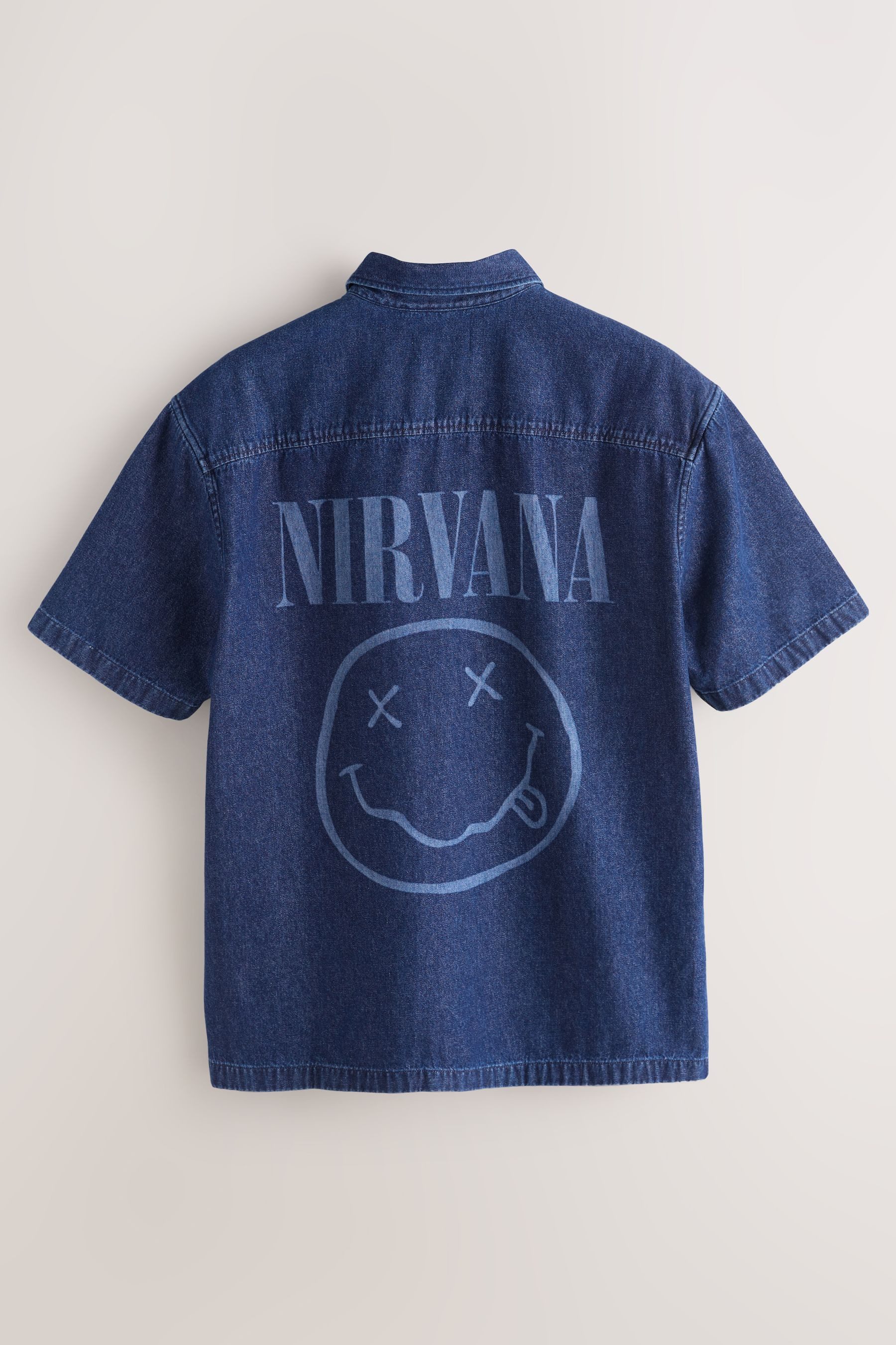 Next Jeanshemd Kurzärmeliges Denimhemd, Nirvana (1-tlg)