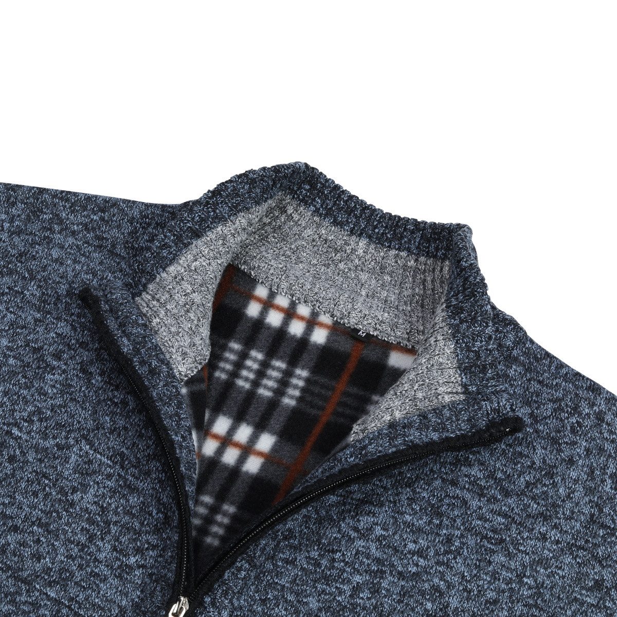 Allthemen Cardigan gefütterte Strickjacke Grobstrick Pullover Warm Übergangsjacke Winter – Bild 4 von 5