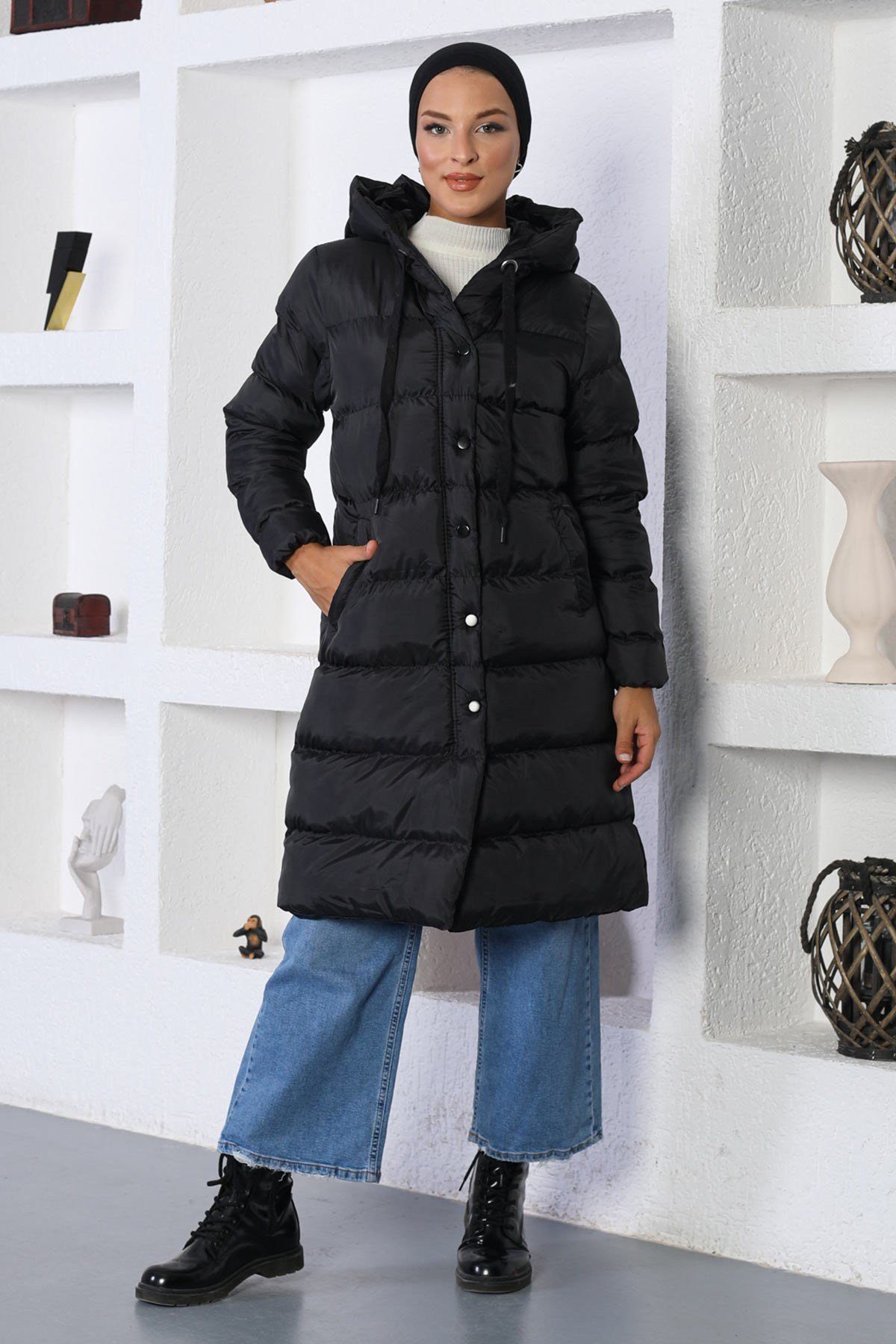 Winterjacke Pufferjacke mit Kapuze