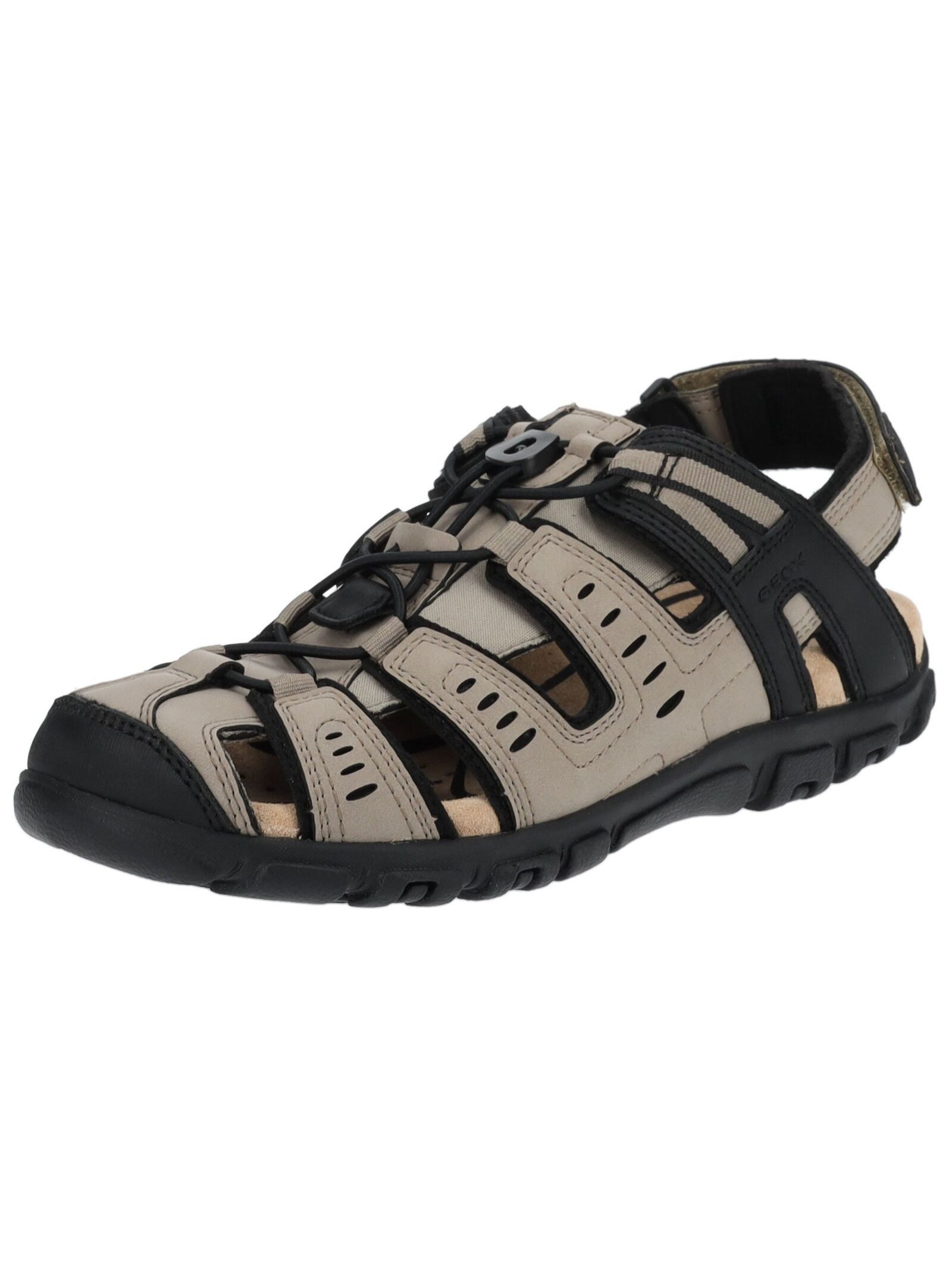 Geox Wanderschuhe Lederimitat Trekkingsandale günstig online kaufen