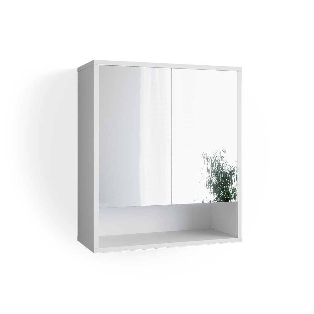 Vicco Spiegelschrank »Badspiegel Wandspiegel Retro Badezimmer Weiß 2 Türen  Ablage« online kaufen | OTTO