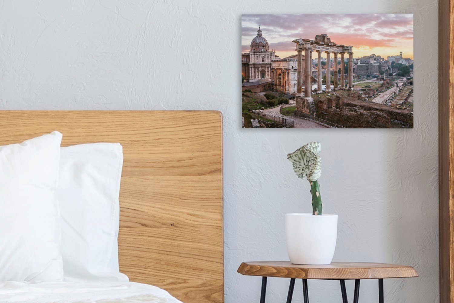 OneMillionCanvasses® Leinwandbild Italien Himmel, Wanddeko, Wandbild - cm Aufhängefertig, St), Leinwandbilder, Rom - (1 30x20