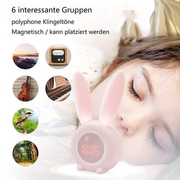 GelldG Kinderwecker Kinder Lichtwecker Kinderwecker Nachttischlampe Snooze-Funktion