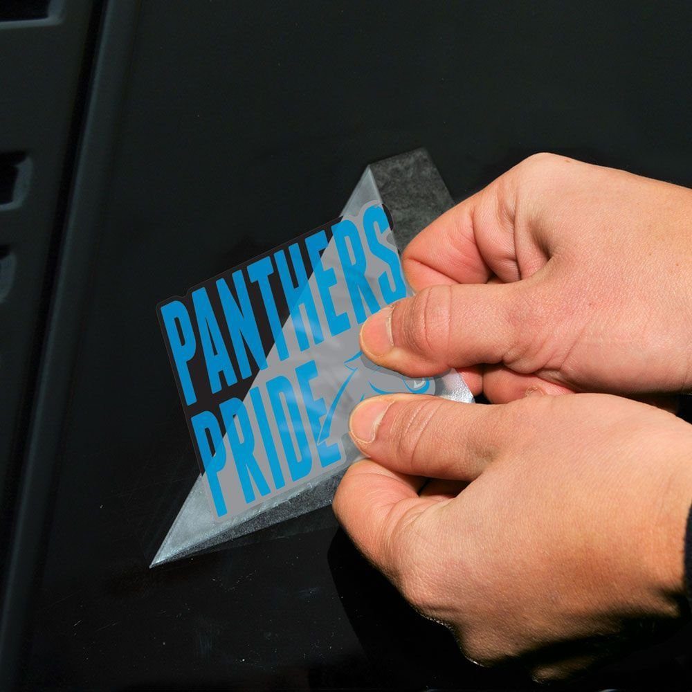 WinCraft Wanddekoobjekt Perfect Slogan Carolina Teams Aufkleber Cut NFL 10x10cm Panthers