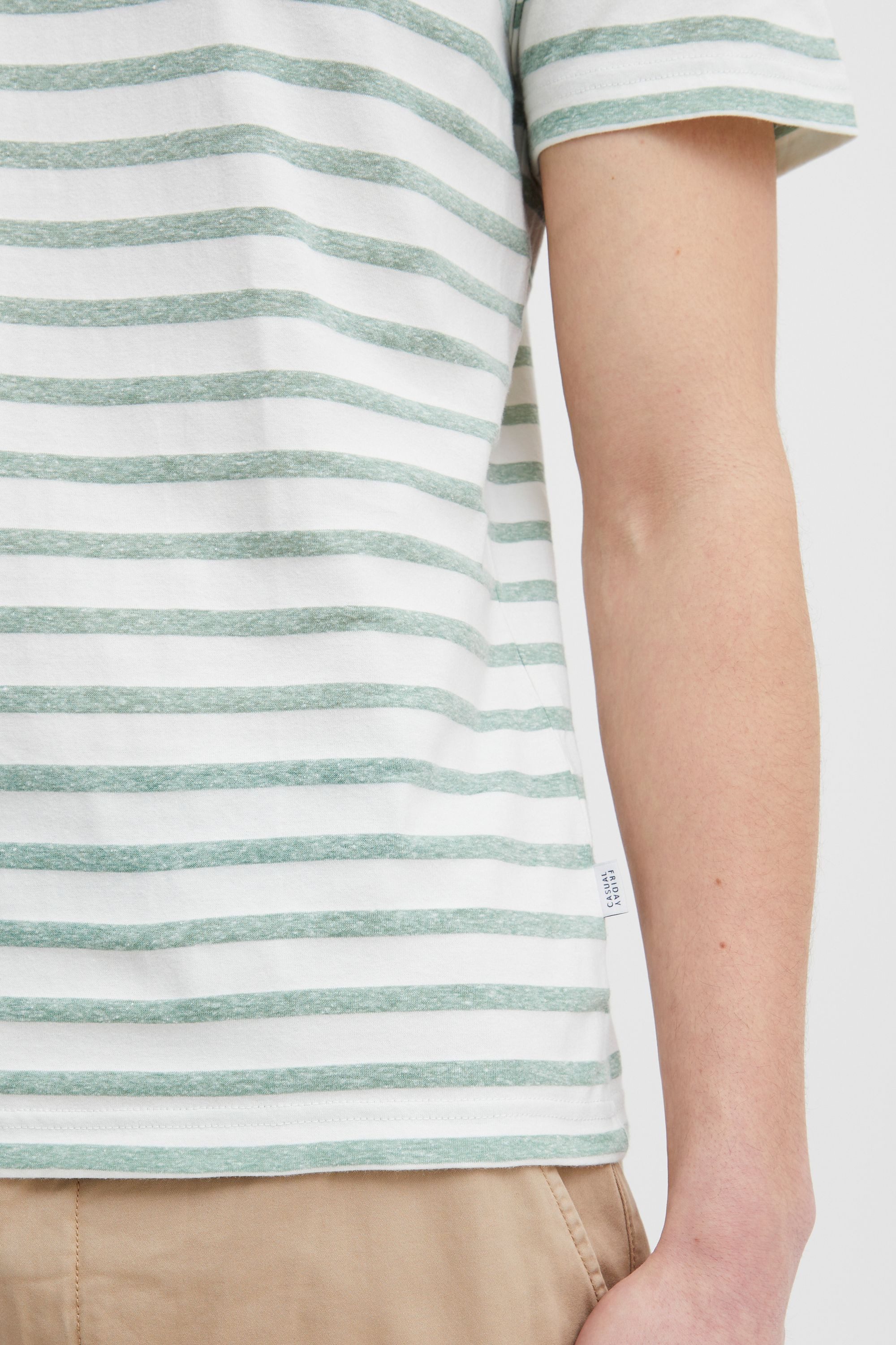 Casual Friday T-Shirt CFThor T-Shirt aus Leinenmix