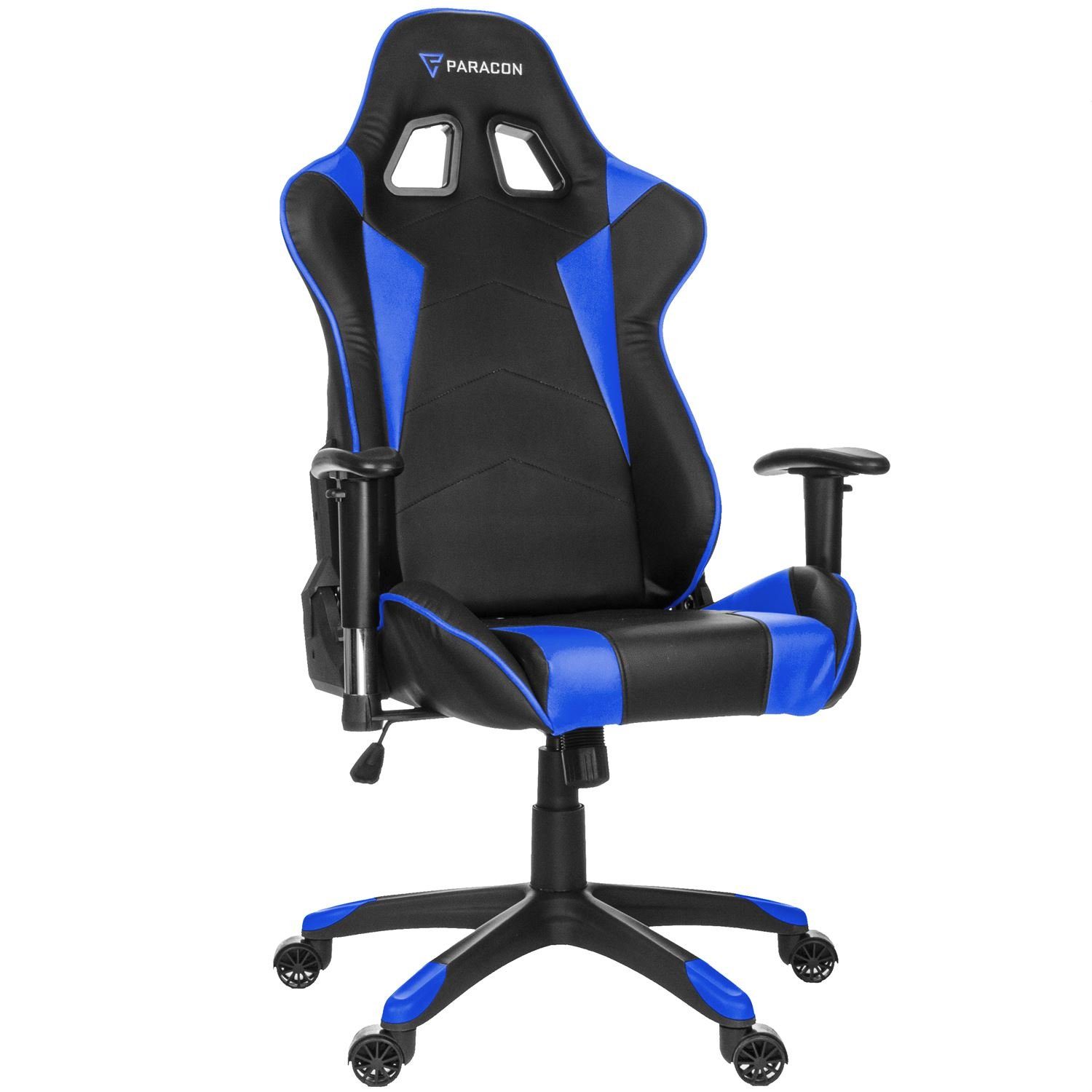 ebuy24 Gaming-Stuhl Paracon Knight inkl. Blau Gaming und Stuhl Nackenkissen