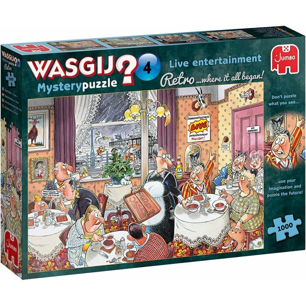 Jumbo Spiele Puzzle Jumbo Wasgij Retro Mystery 4 1000 Teile Puzzle, Puzzleteile