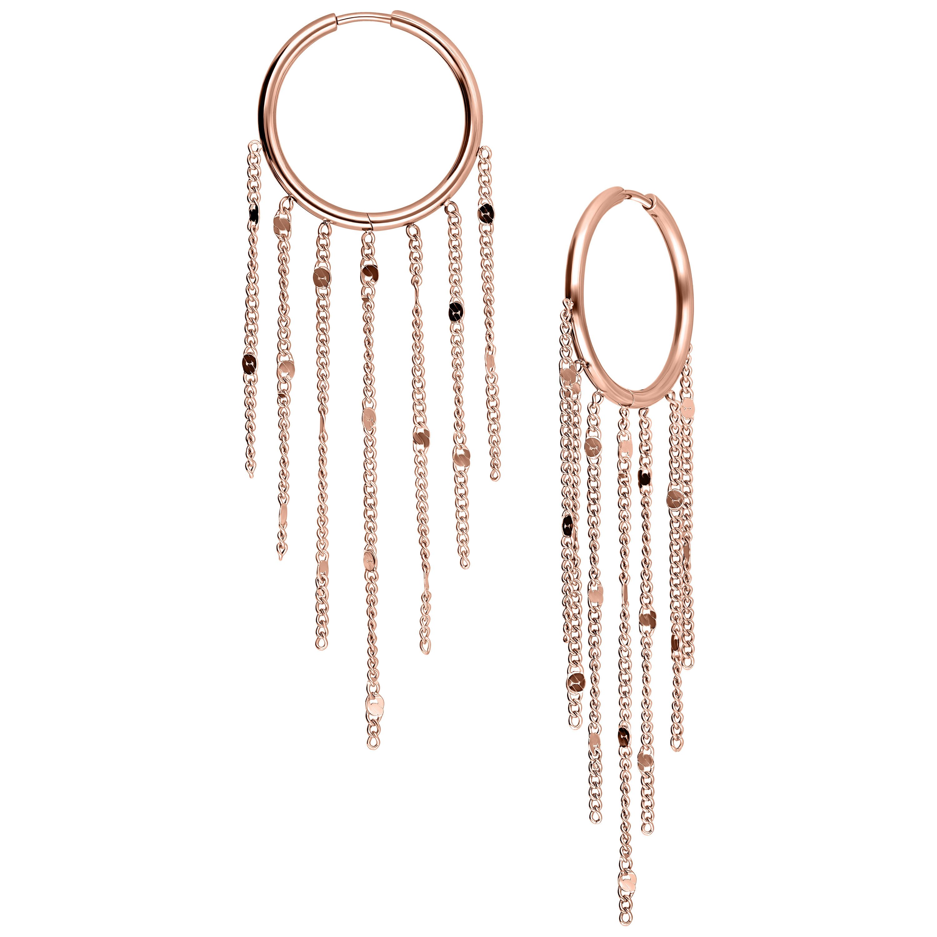 Paar Creolen Tassle Hoops Pairs für Ohr, 1 Stück