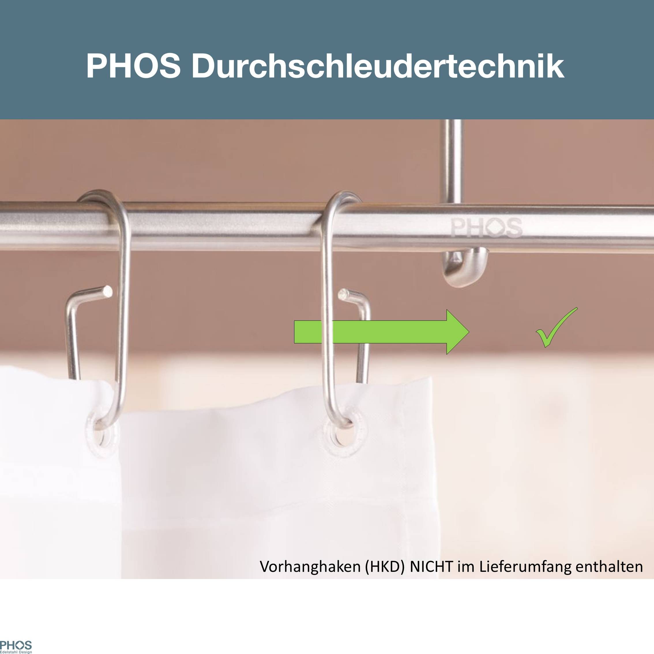 PHOS Design Duschvorhangringe HKD, (10-St., Duschvorhanghaken), günstig online kaufen