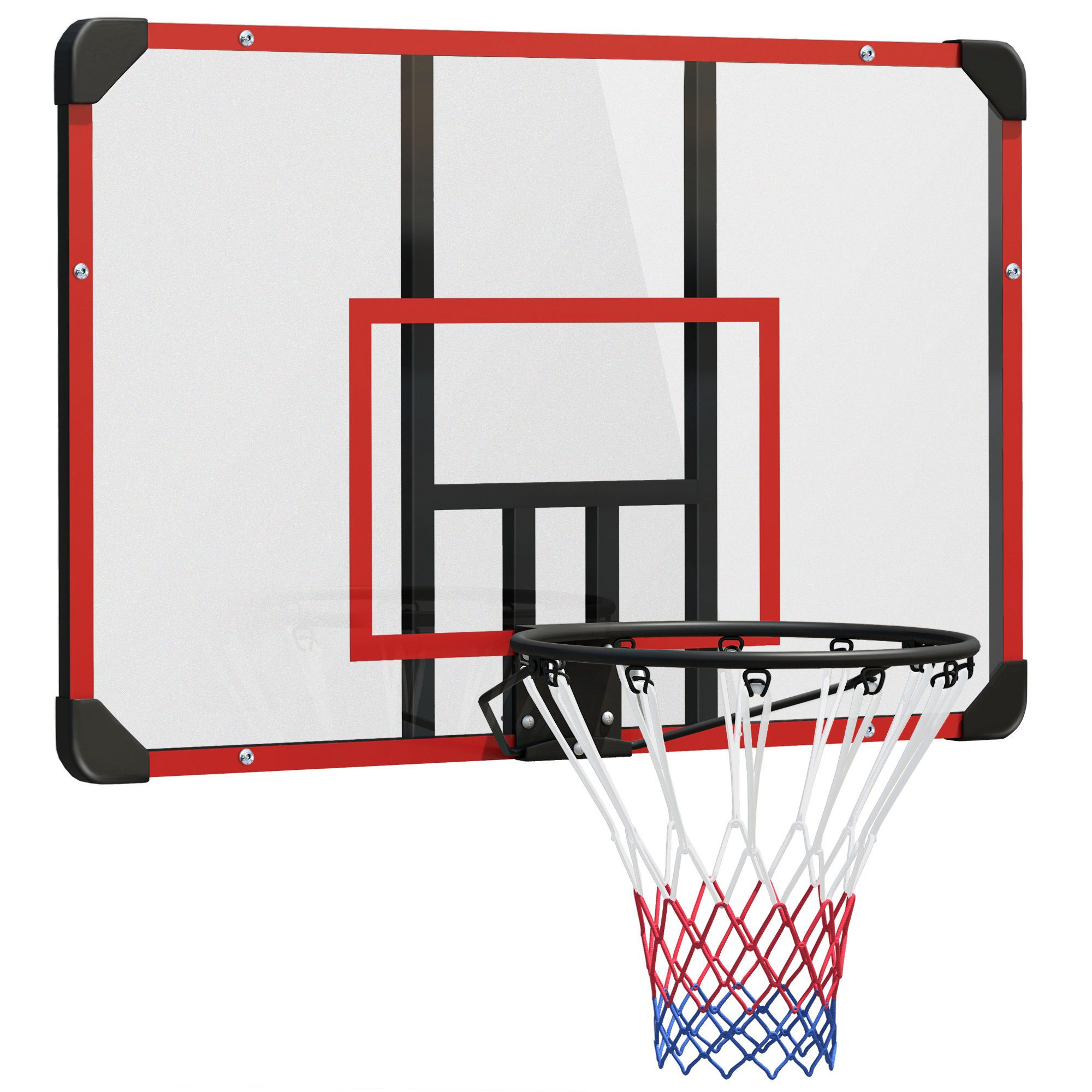 Basketballkorb Basketballbrett mit Korb, Basketballnetz mit Basketballboard