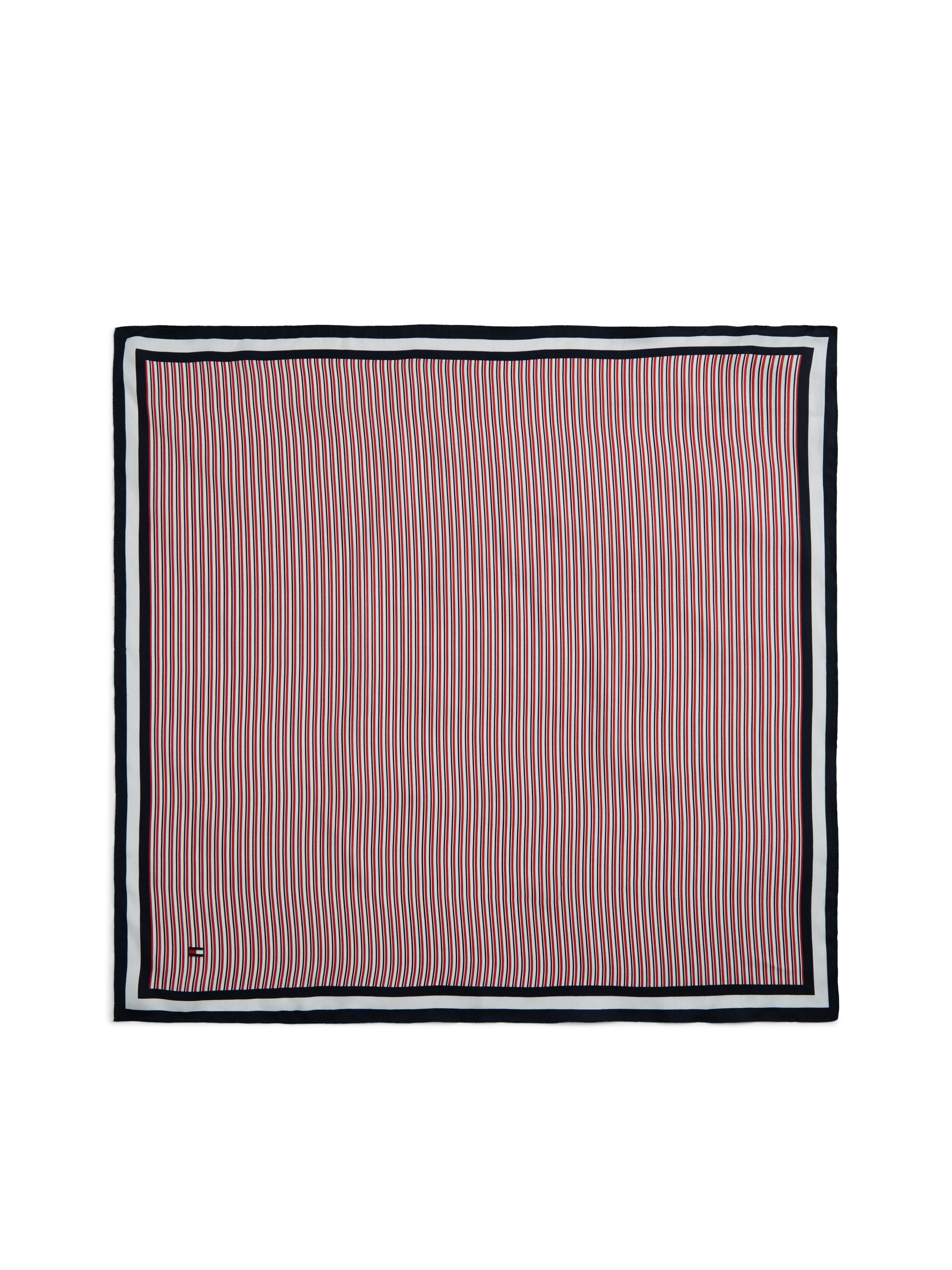 Tommy Hilfiger Seidentuch SILK FOULARD, Regular fit mit Streifenmuster