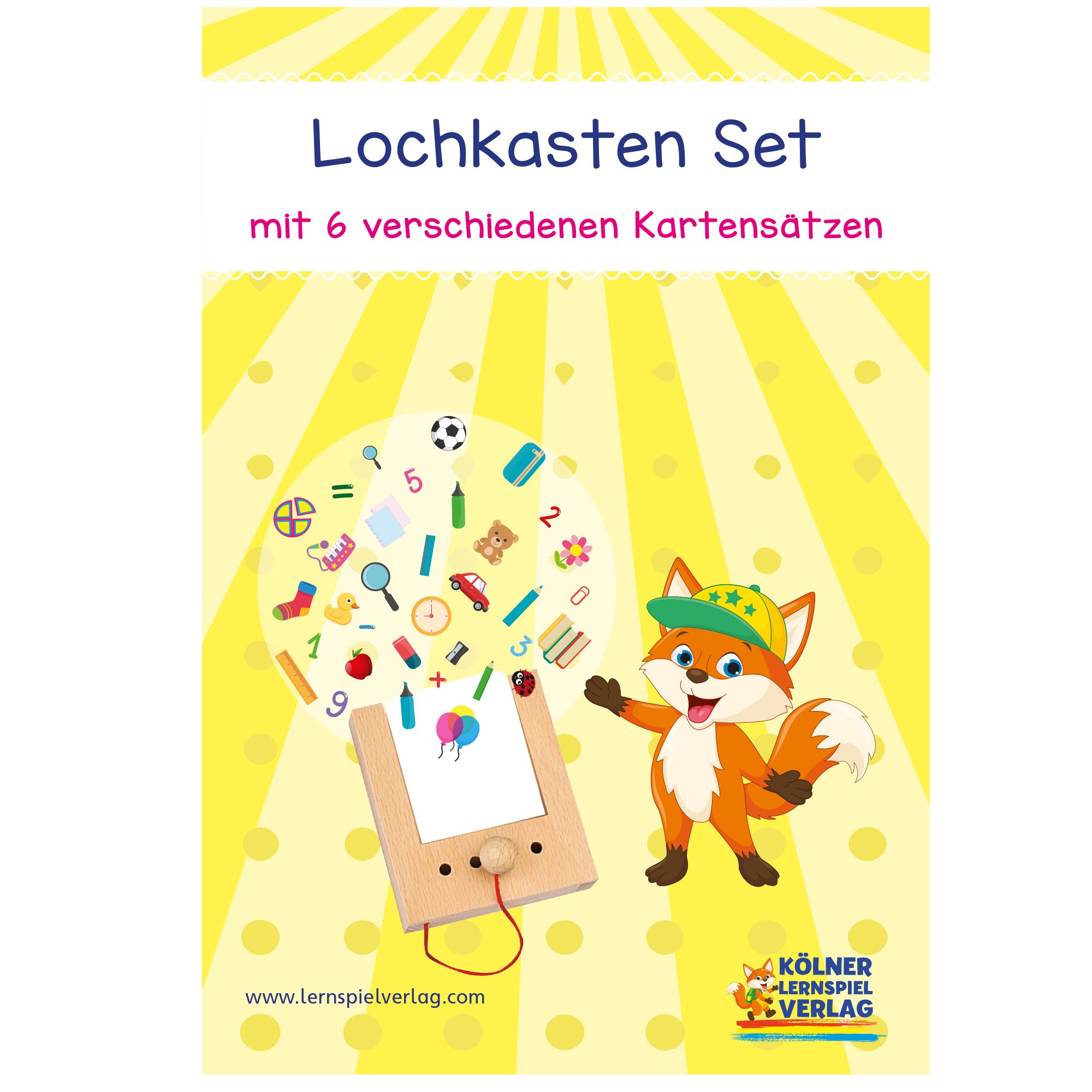 Lochkasten in Lochkasten & (Spar-Set), Englisch ab Starterset 6 Jahren Der bespielbar Lernspielzeug Grunschul Doppelseitig Deutsch