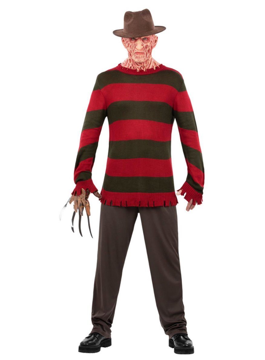Smiffys Kostüm A Nightmare On Elm Street Freddy Krueger Pullover, Der ikonische Freddy-Pulli mit offizieller Lizenz