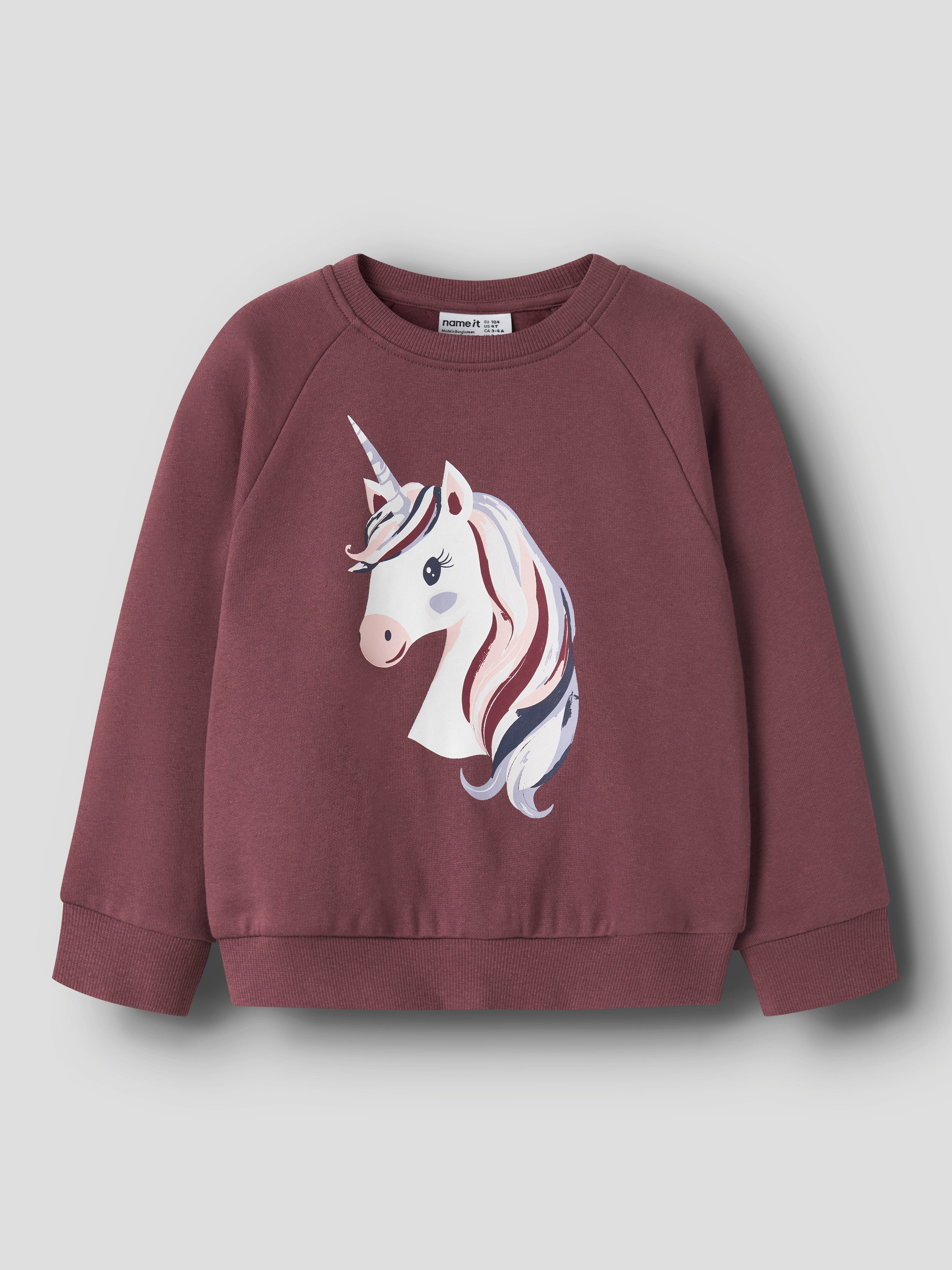 Name It Sweatshirt NMFVENUS LS NREG SWEAT BRU Baumwolle, regular fit – Bild 2 von 4