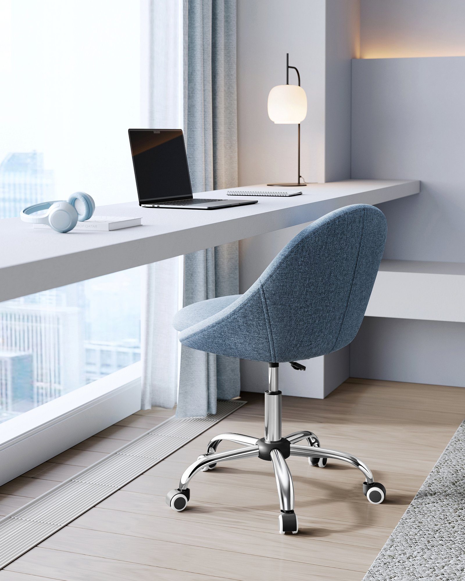 SONGMICS Bürostuhl (1 St), Schreibtischstuhl, aus Baumwoll-Leinen-Mischgewe günstig online kaufen