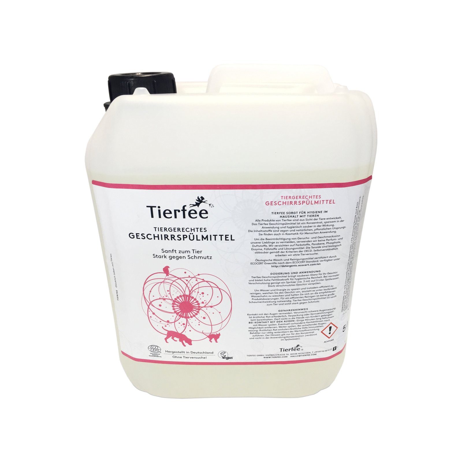 Tierfee Ökologisches Geschirrspülmittel - 5 Liter Geschirrspülmittel