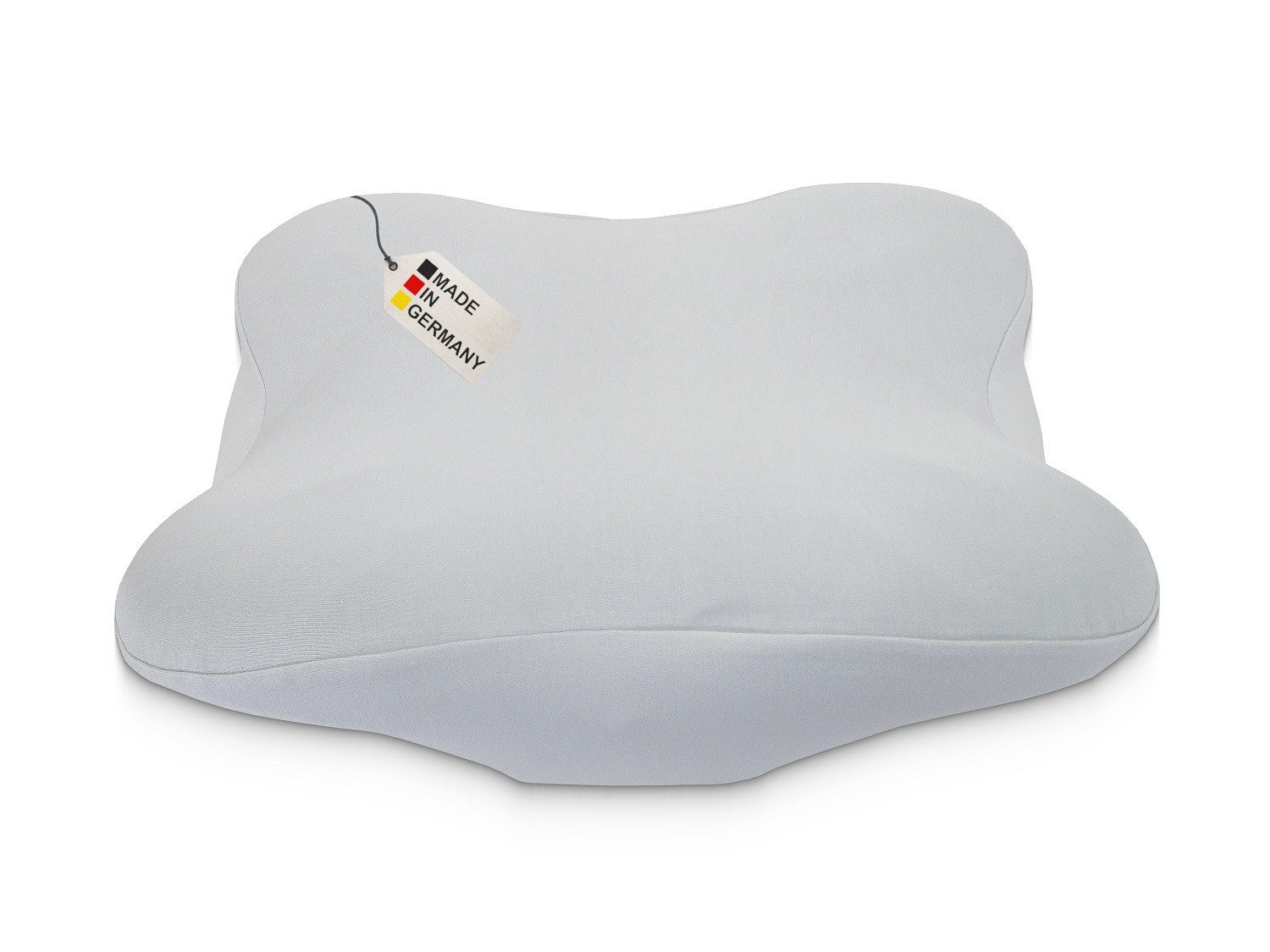 DUKAL Kissenbezug Derila (Ergo) Memory Foam Kissen, 100% Baumwolle, (1 Stück), aus hochwertigem Doppel-Jersey, mit Spannumrandung, Made in Germany