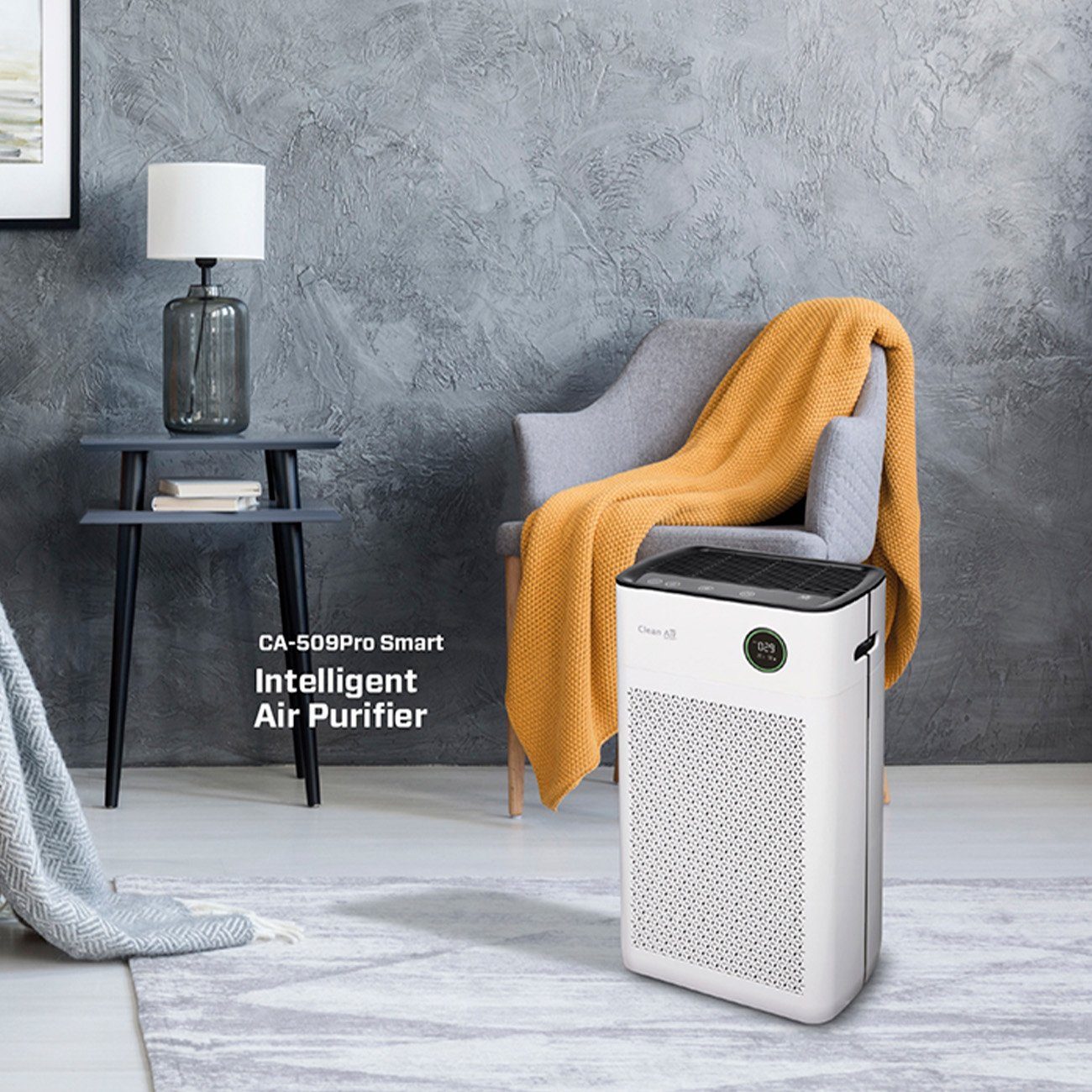 Clean Air Optima Luftreiniger HEPA UV-C Ionisator - CA-509Pro SMART, für 90 m² Räume, Clean Air Optima® App