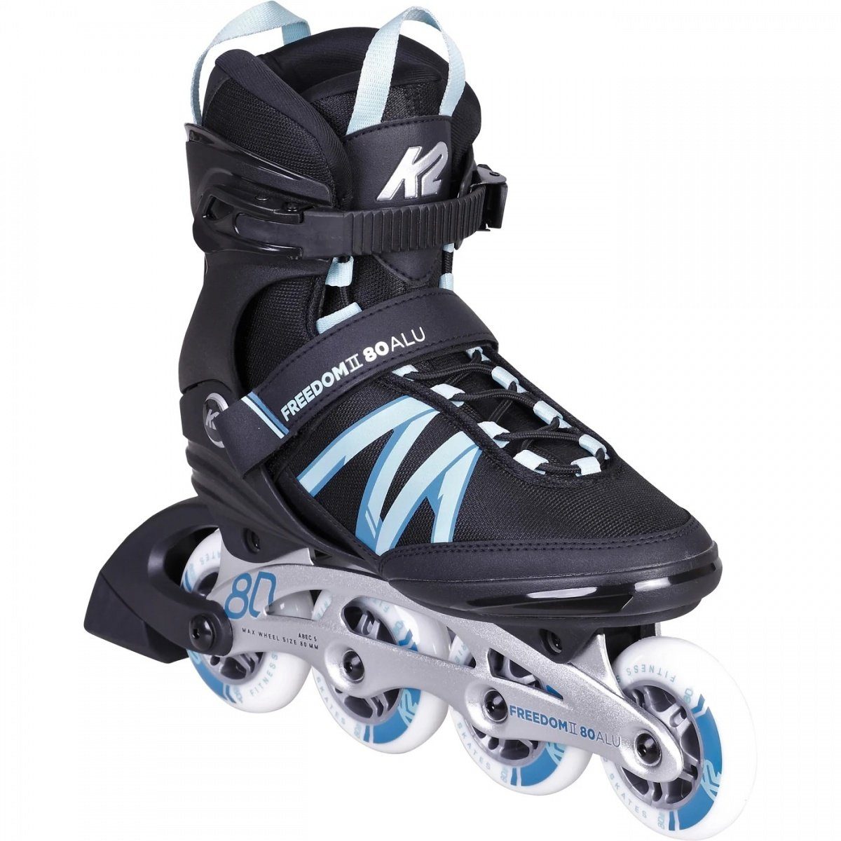 Inlineskates K2 Freedom W Damen Inline Skates Inliner black ice blue 30G0836